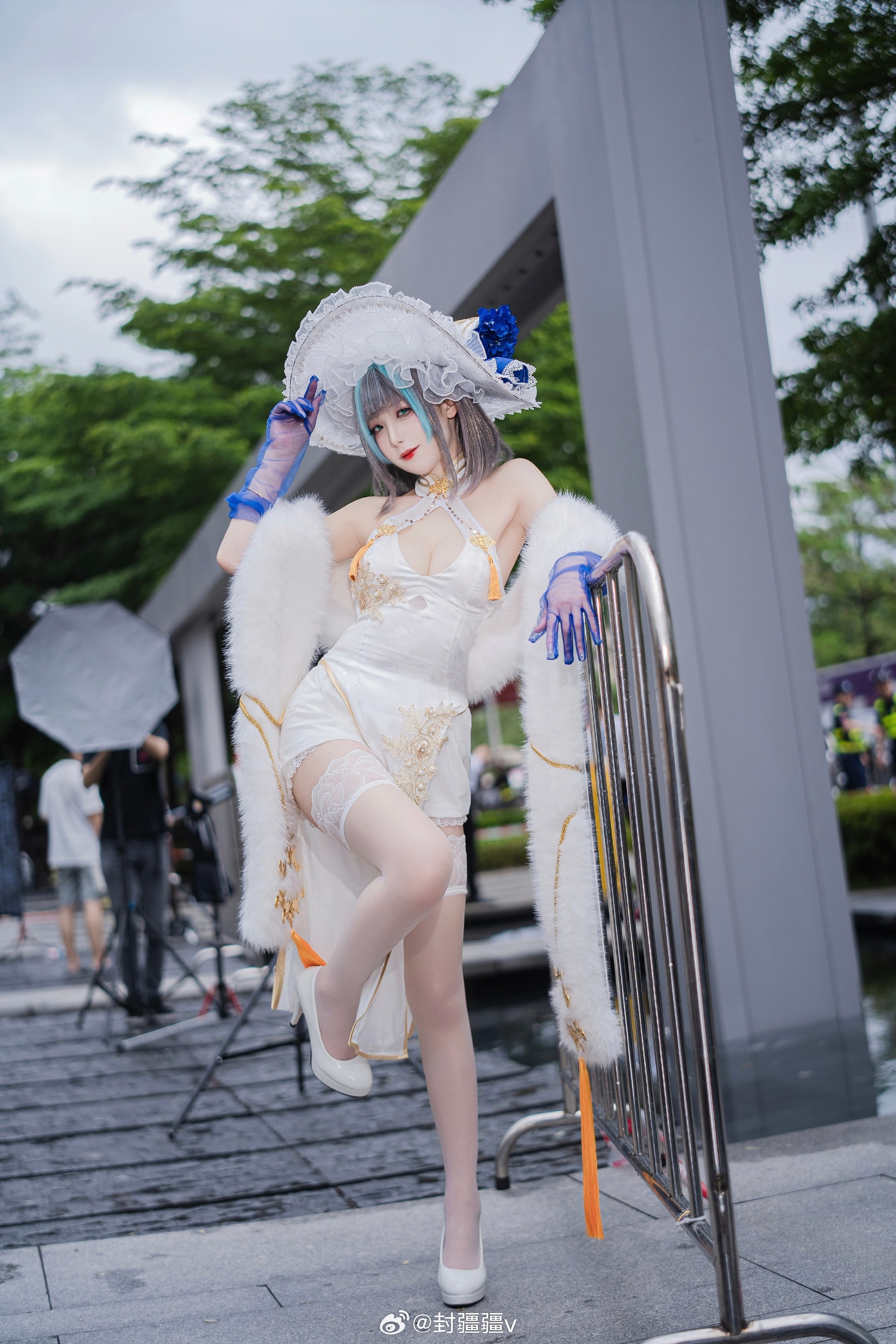 cosplay 碧蓝航线 柴郡旗袍改色ver@封疆疆v COSPLAY-第3张