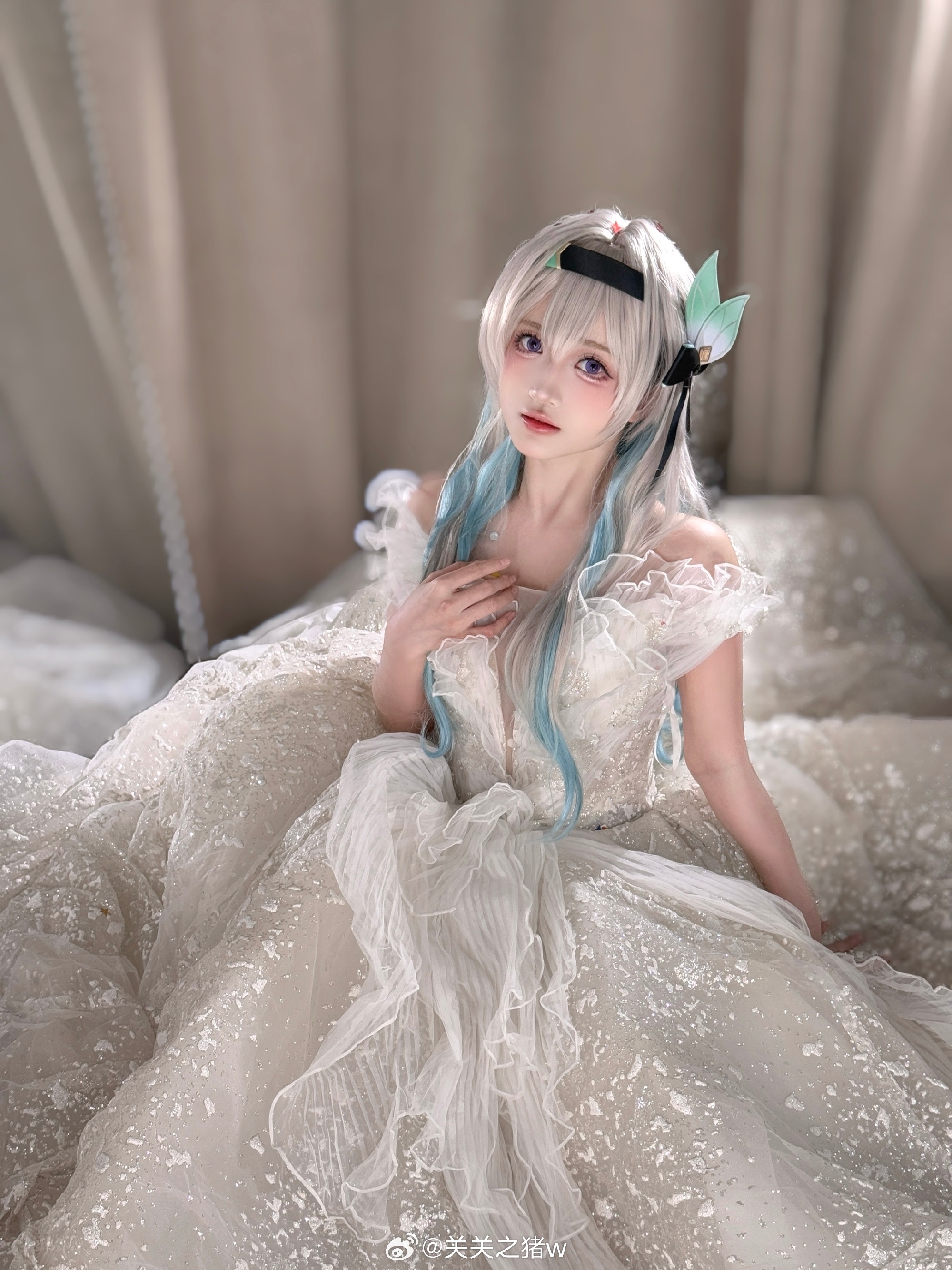 许愿我的身边一直会是你🦋流萤花嫁 ​​​@关关之猪w COSPLAY-第3张