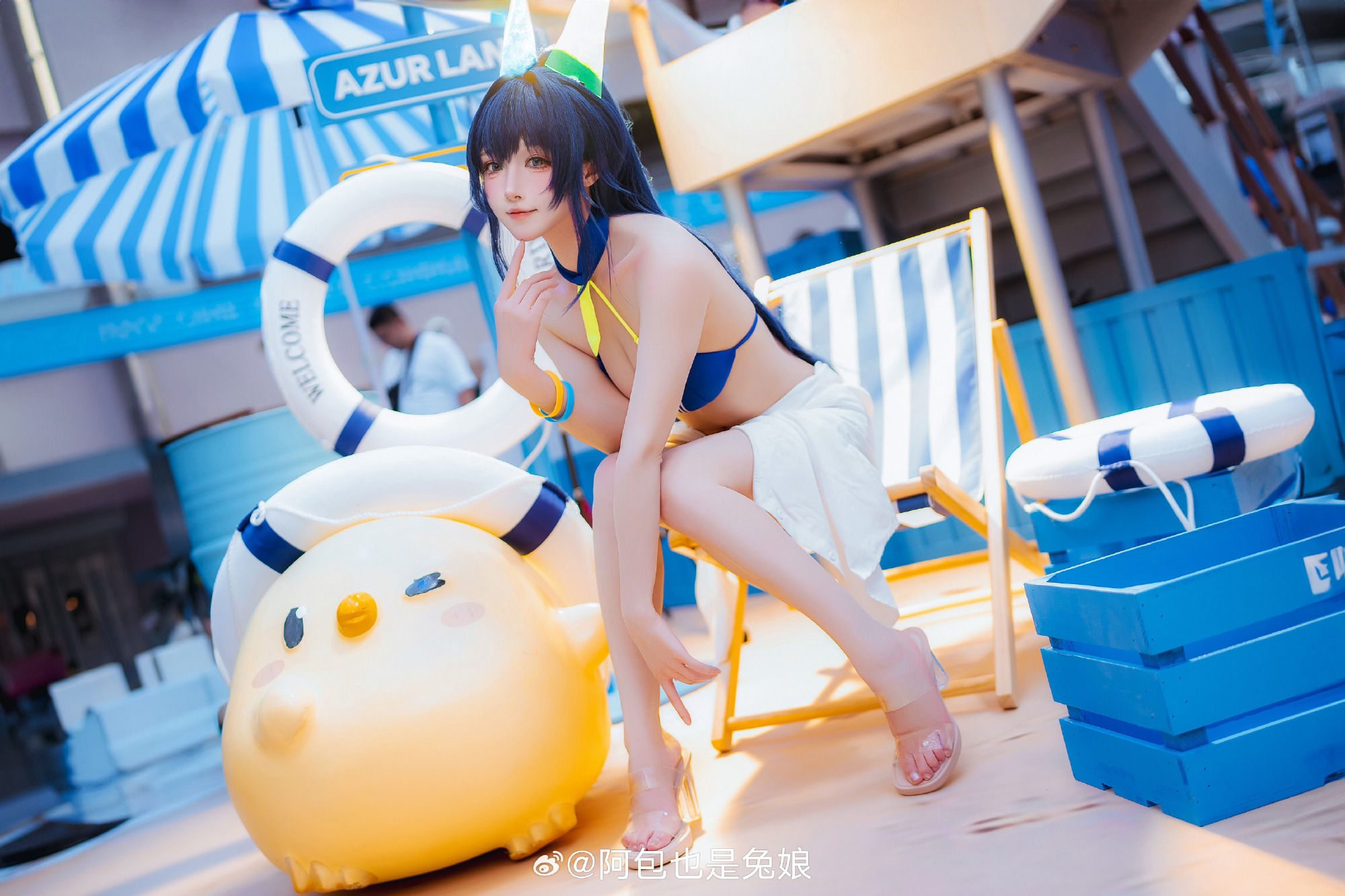 COSPLAY 碧蓝航线 花园@阿包也是兔娘 COSPLAY-第1张