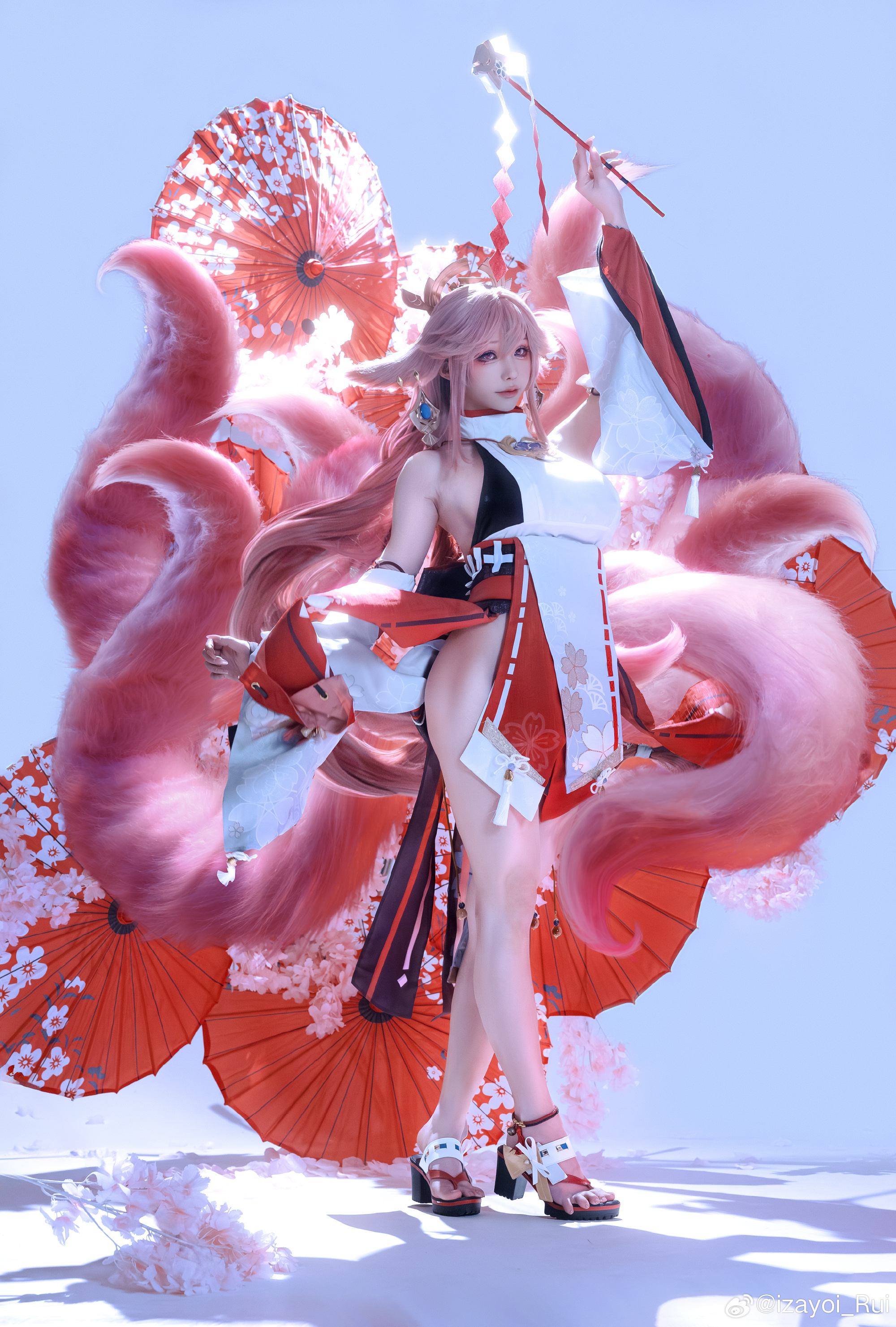 COSPLAY 这次是屑狐狸（好看吗喜欢吗还想要吗 要不我再出一次！？）原神 八重神子@izayoi_Rui COSPLAY-第9张