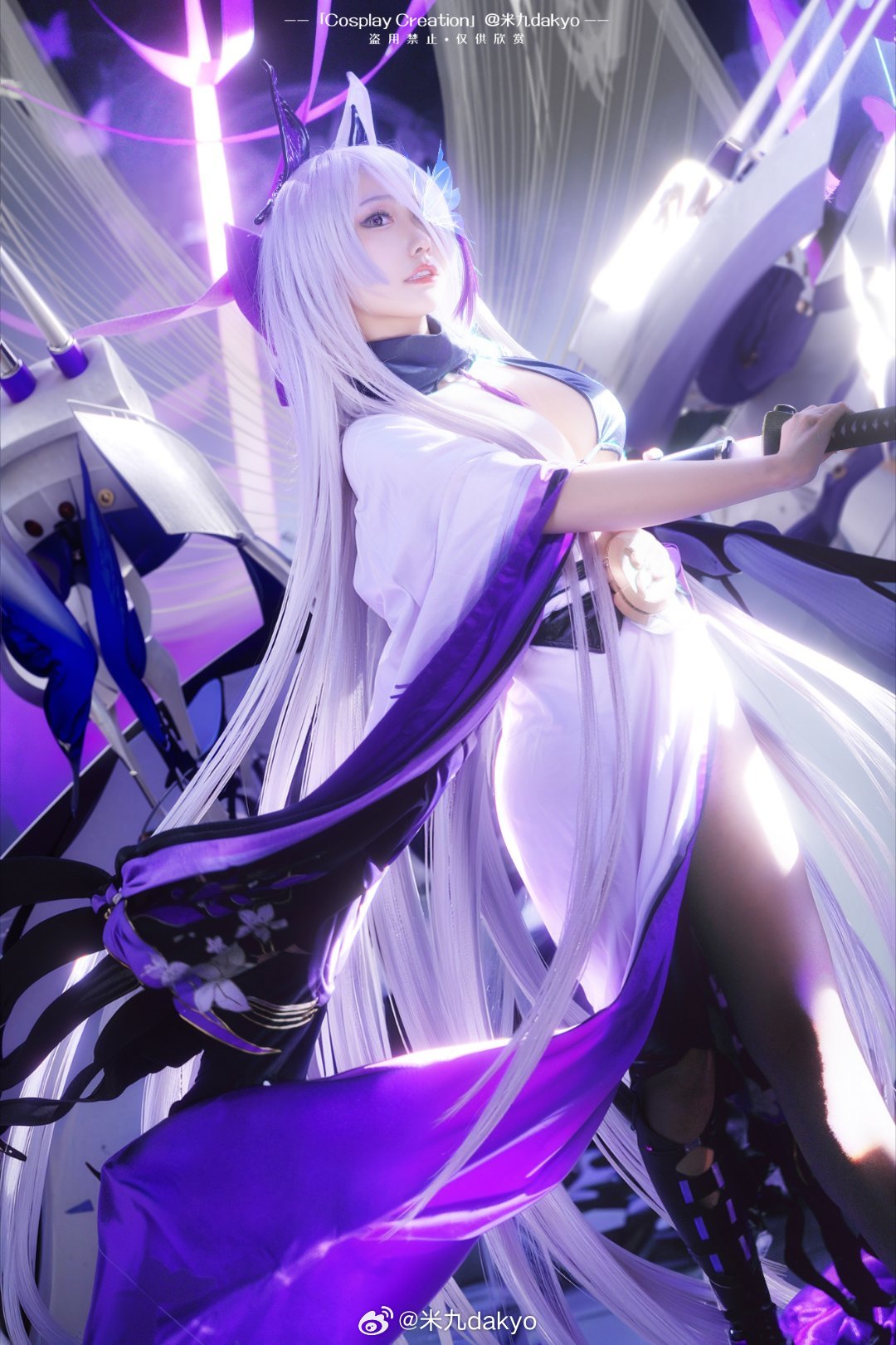 COSPLAY 💜碧蓝航线 云仙/猃 cos💜@米九dakyo COSPLAY-第4张