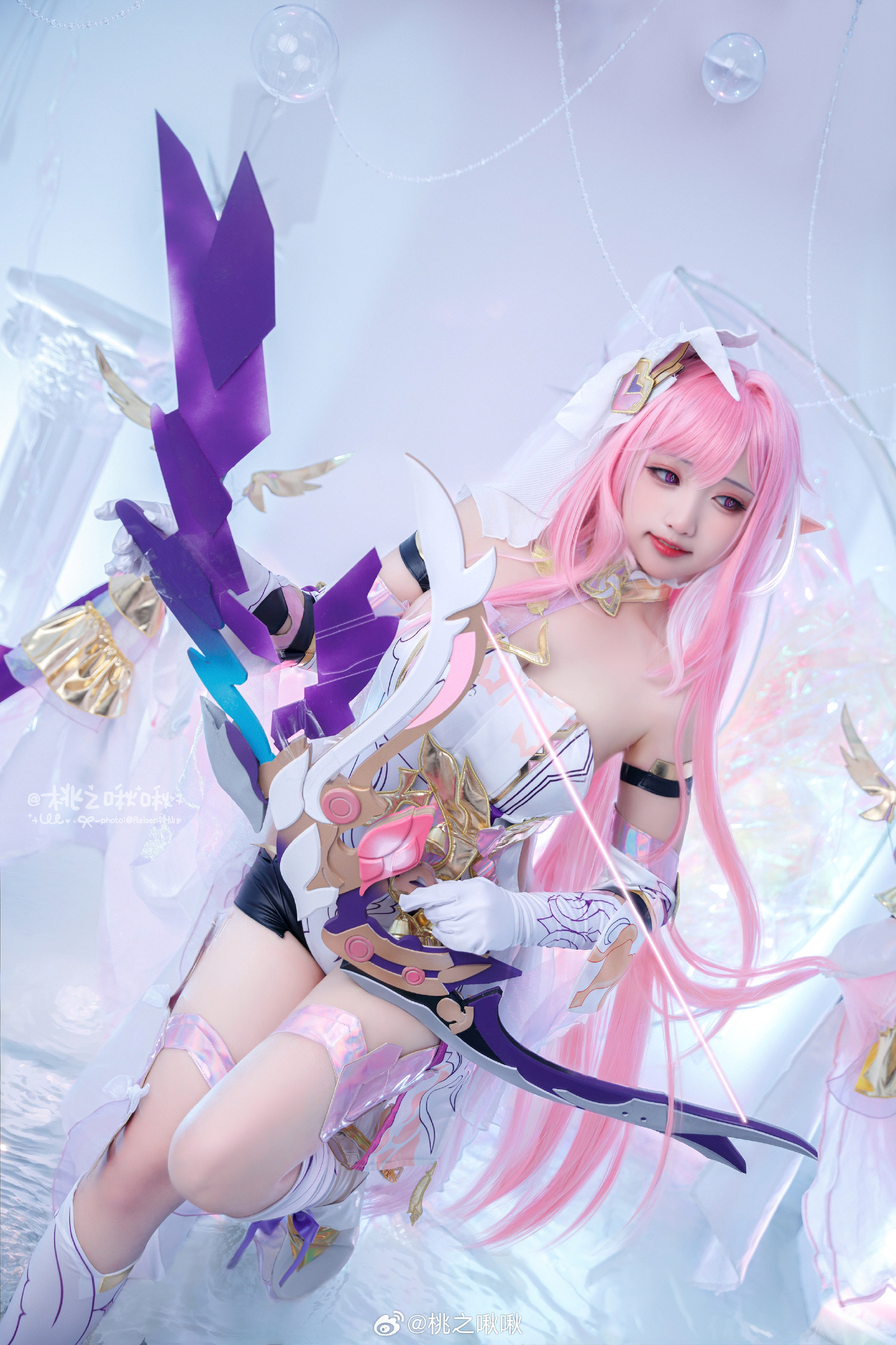 COSPLAY 崩坏3 爱莉希雅@桃之啾啾 COSPLAY-第1张