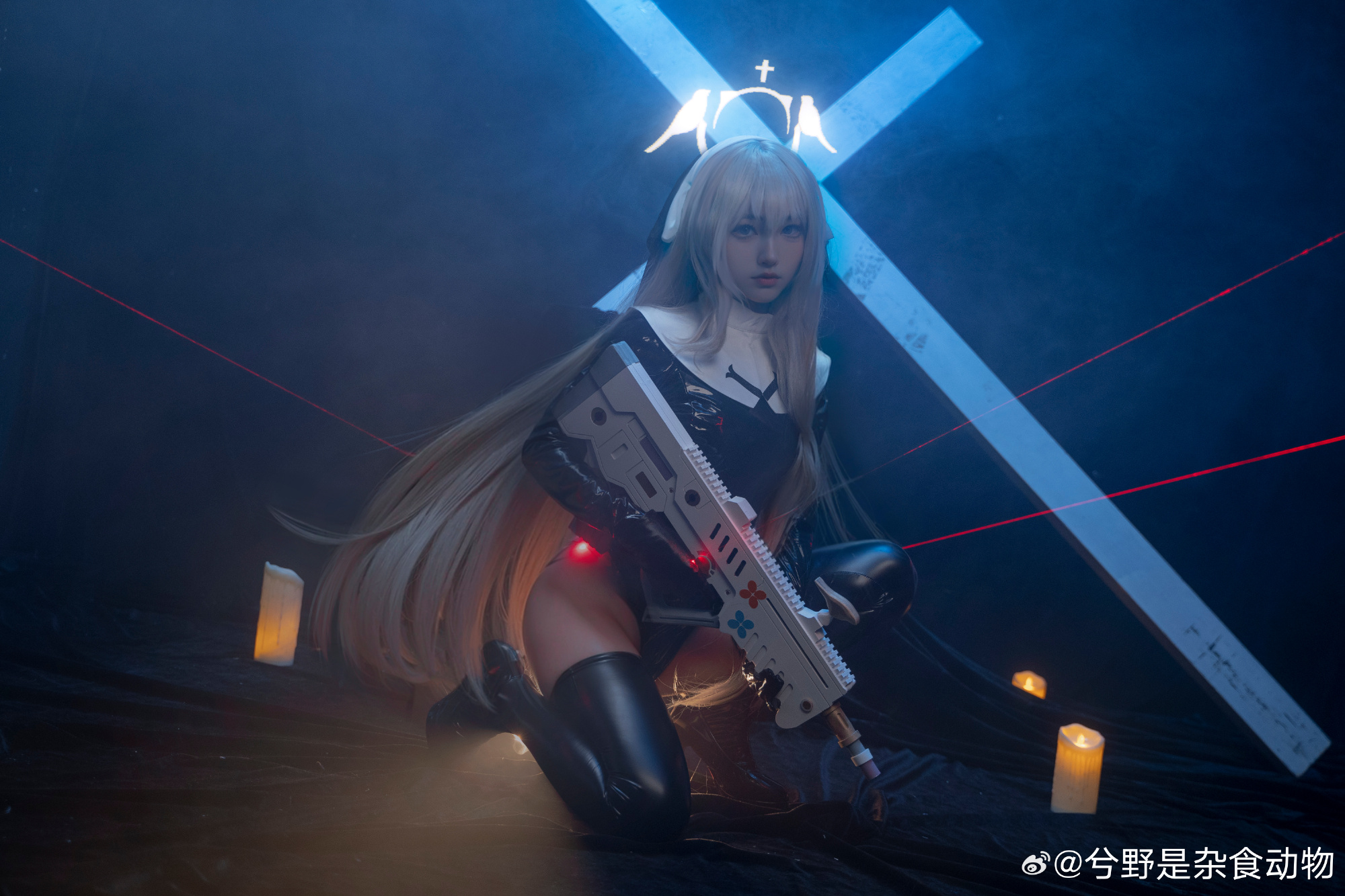 COSPLAY ✝️这就是我的觉悟✝️ 蔚蓝档案 歌住樱子@兮野是杂食动物 COSPLAY-第5张