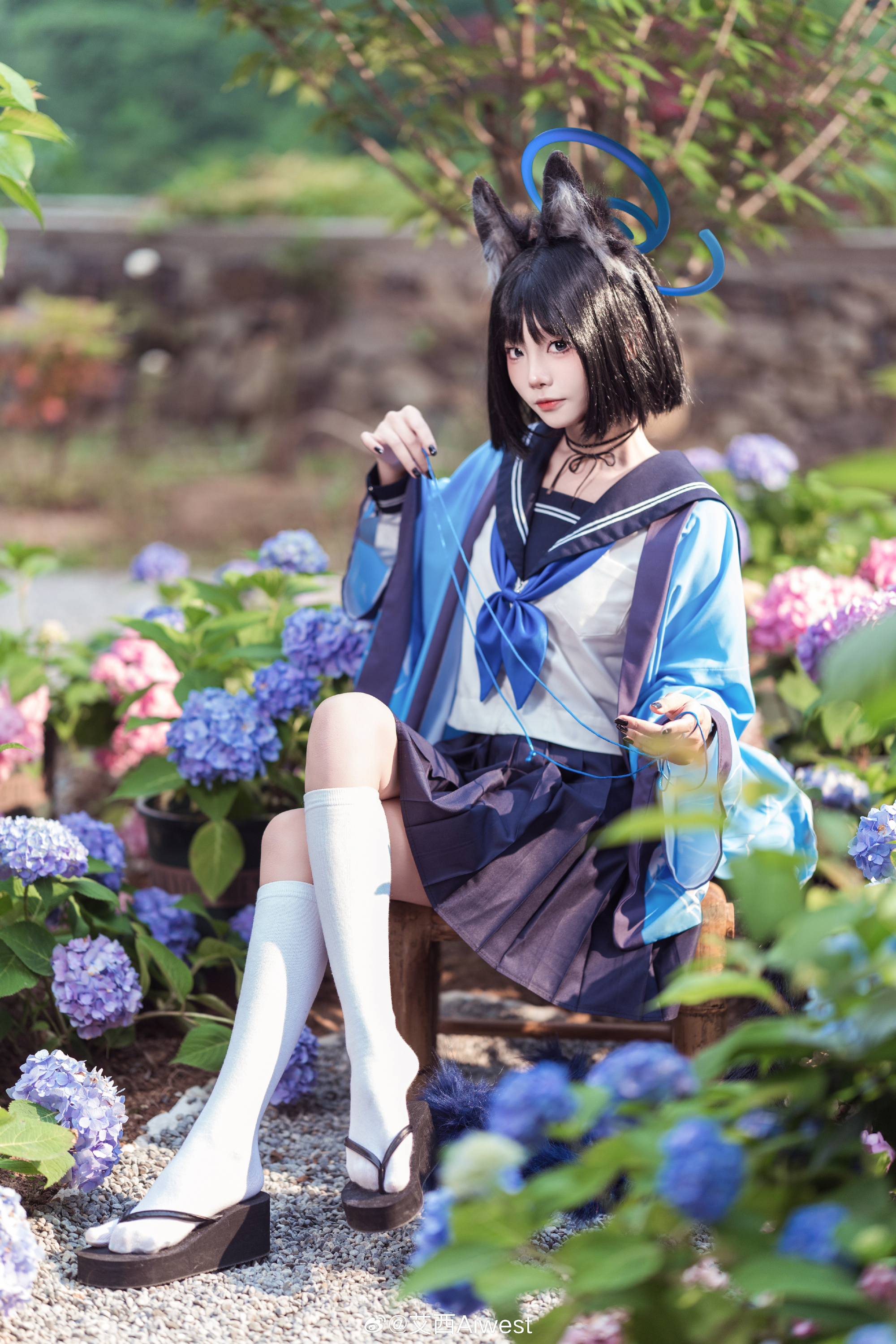 COSPLAY 蔚蓝档案 桐生桔梗@艾西Aiwest COSPLAY-第2张
