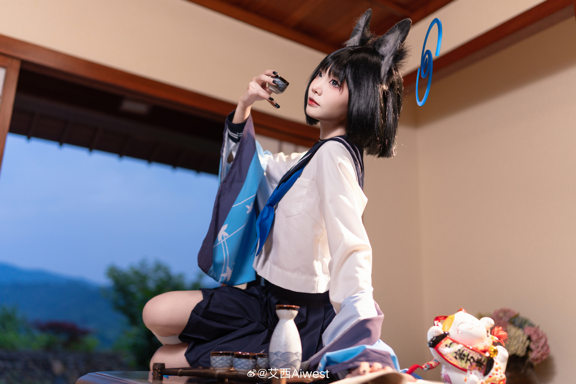 COSPLAY 蔚蓝档案 桐生桔梗@艾西Aiwest COSPLAY-第9张