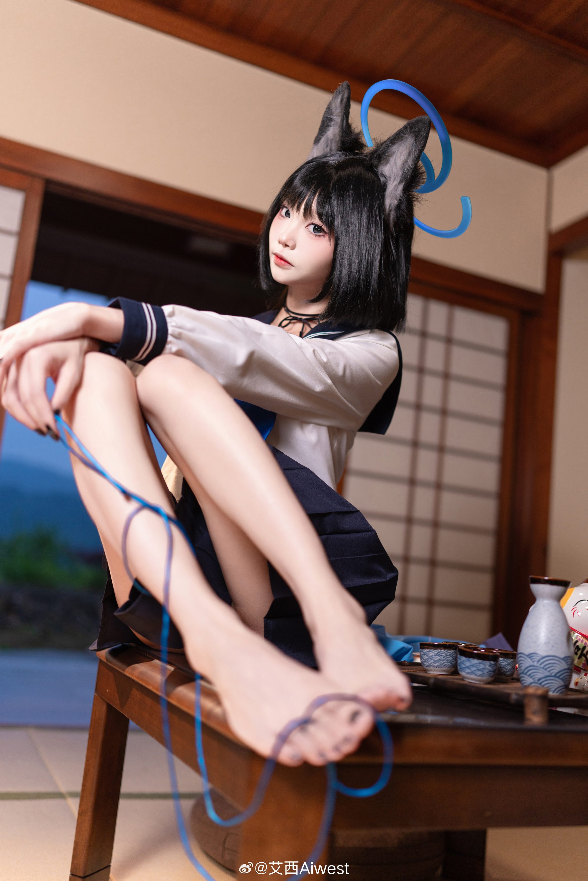 COSPLAY 蔚蓝档案 桐生桔梗@艾西Aiwest COSPLAY-第8张