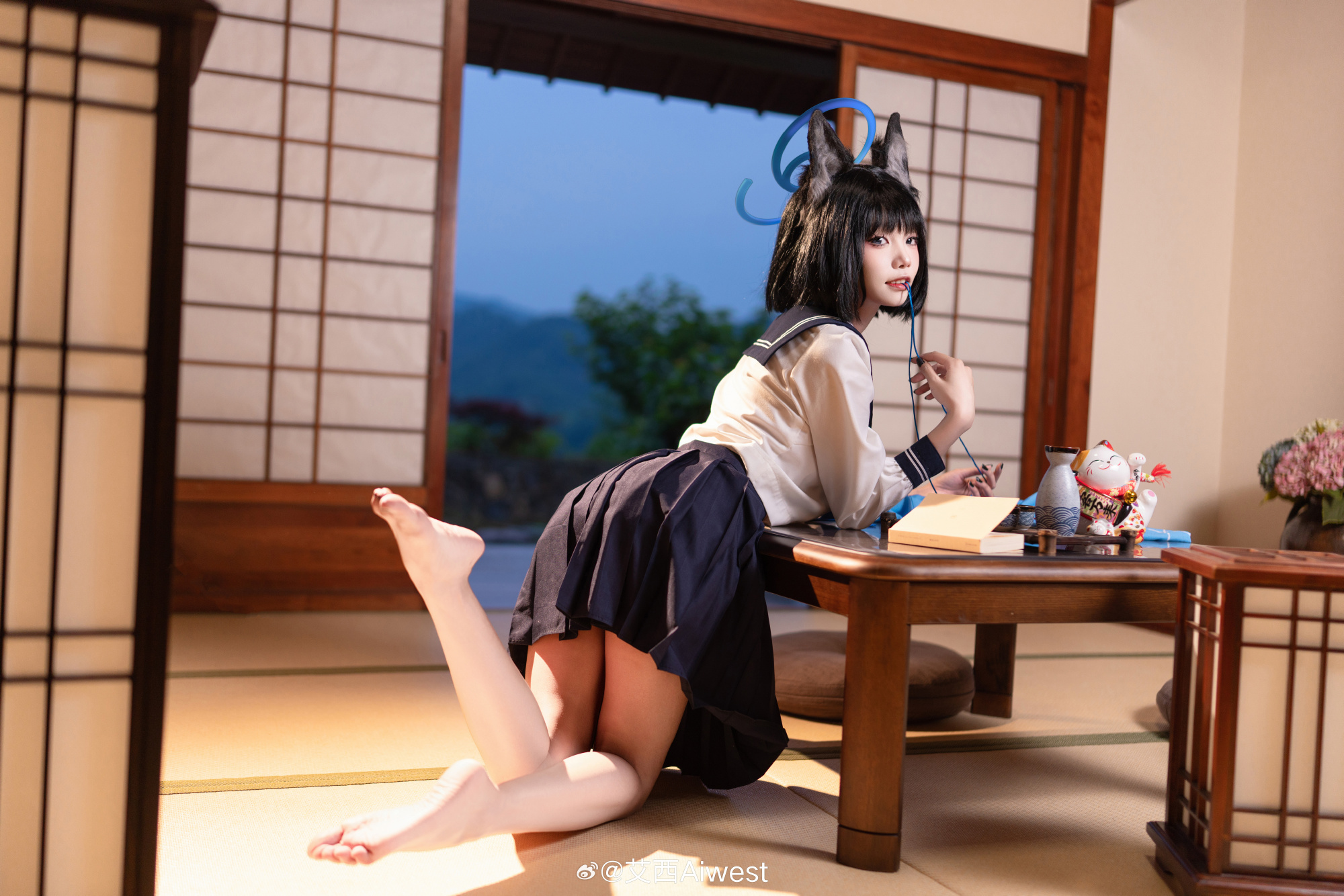 COSPLAY 蔚蓝档案 桐生桔梗@艾西Aiwest COSPLAY-第7张