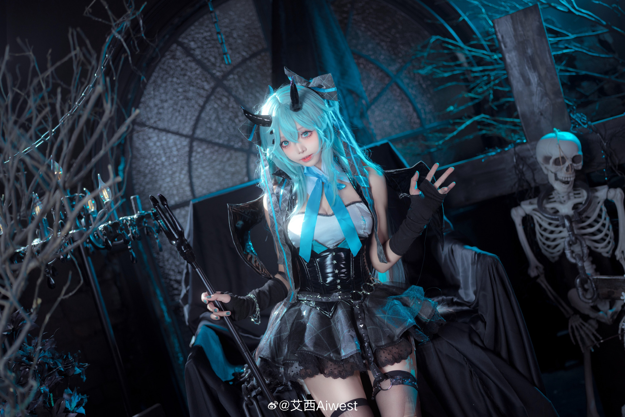 COSPLAY 超好看的小恶魔套 初音未来 初音ミク@艾西Aiwest COSPLAY-第2张