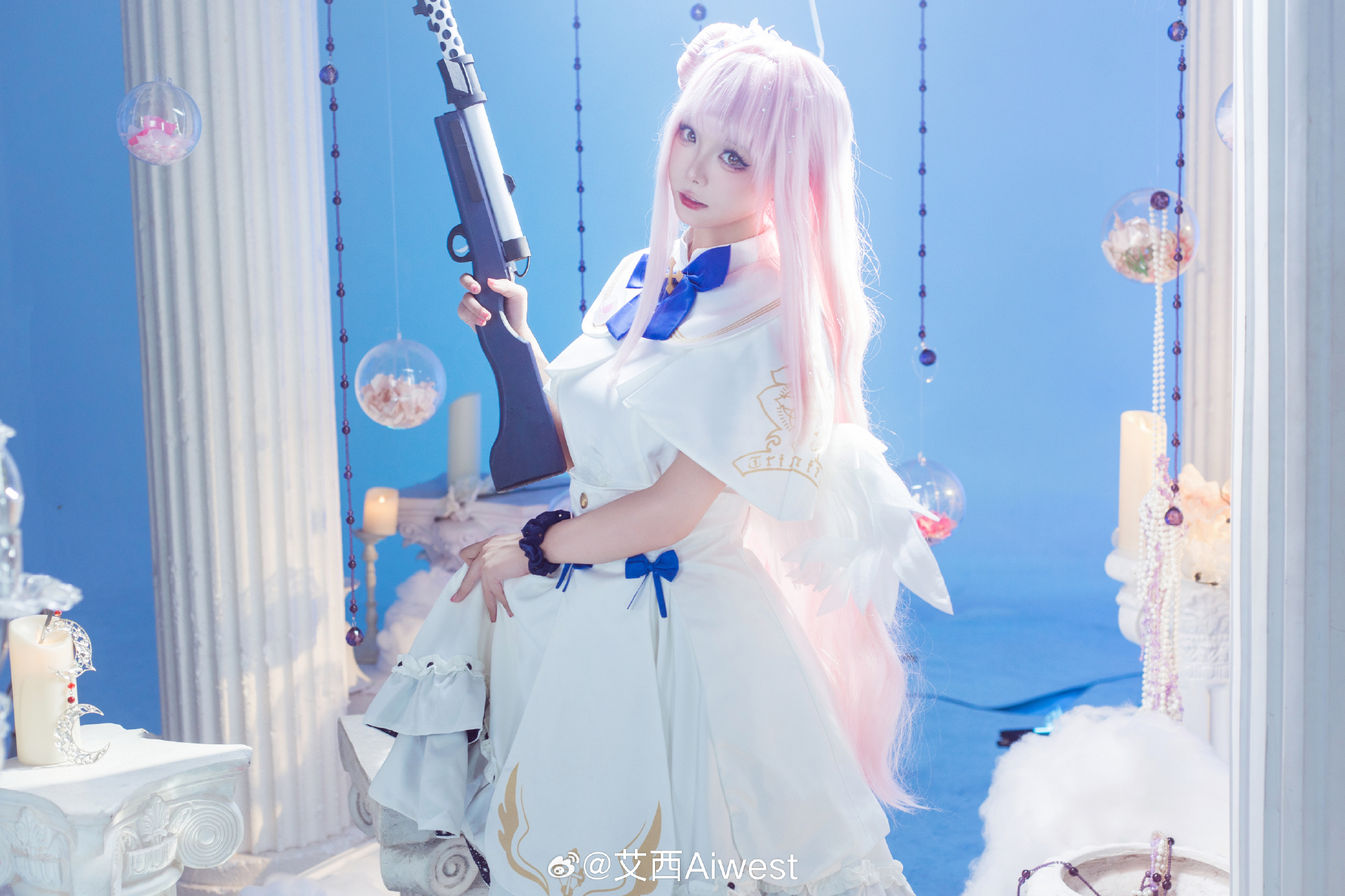 COSPLAY 蔚蓝档案 圣园未花@艾西Aiwest COSPLAY-第4张