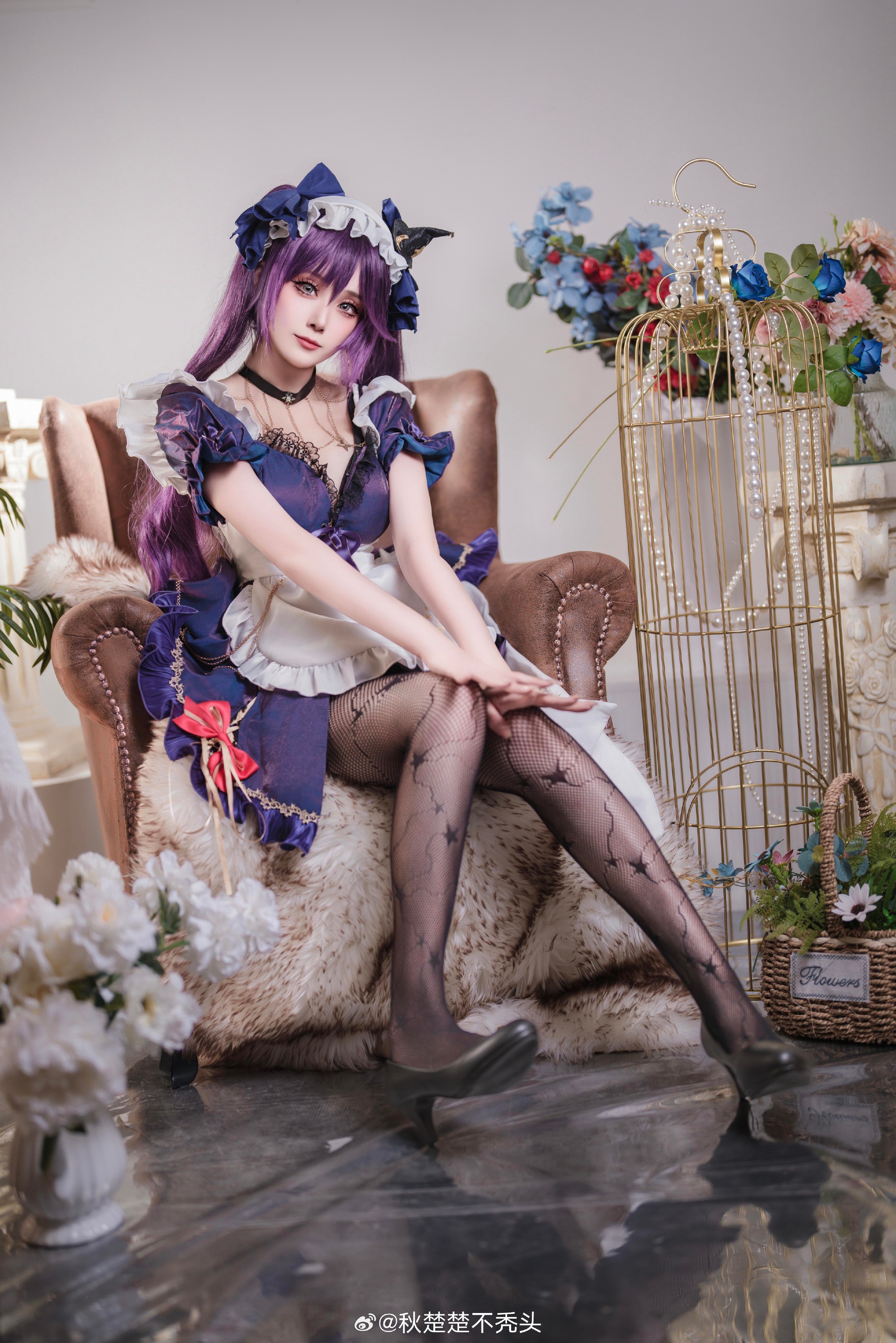 COSPLAY 给你留了早餐哦❤️ 原神 莫娜女仆@秋楚楚不秃头 COSPLAY-第9张
