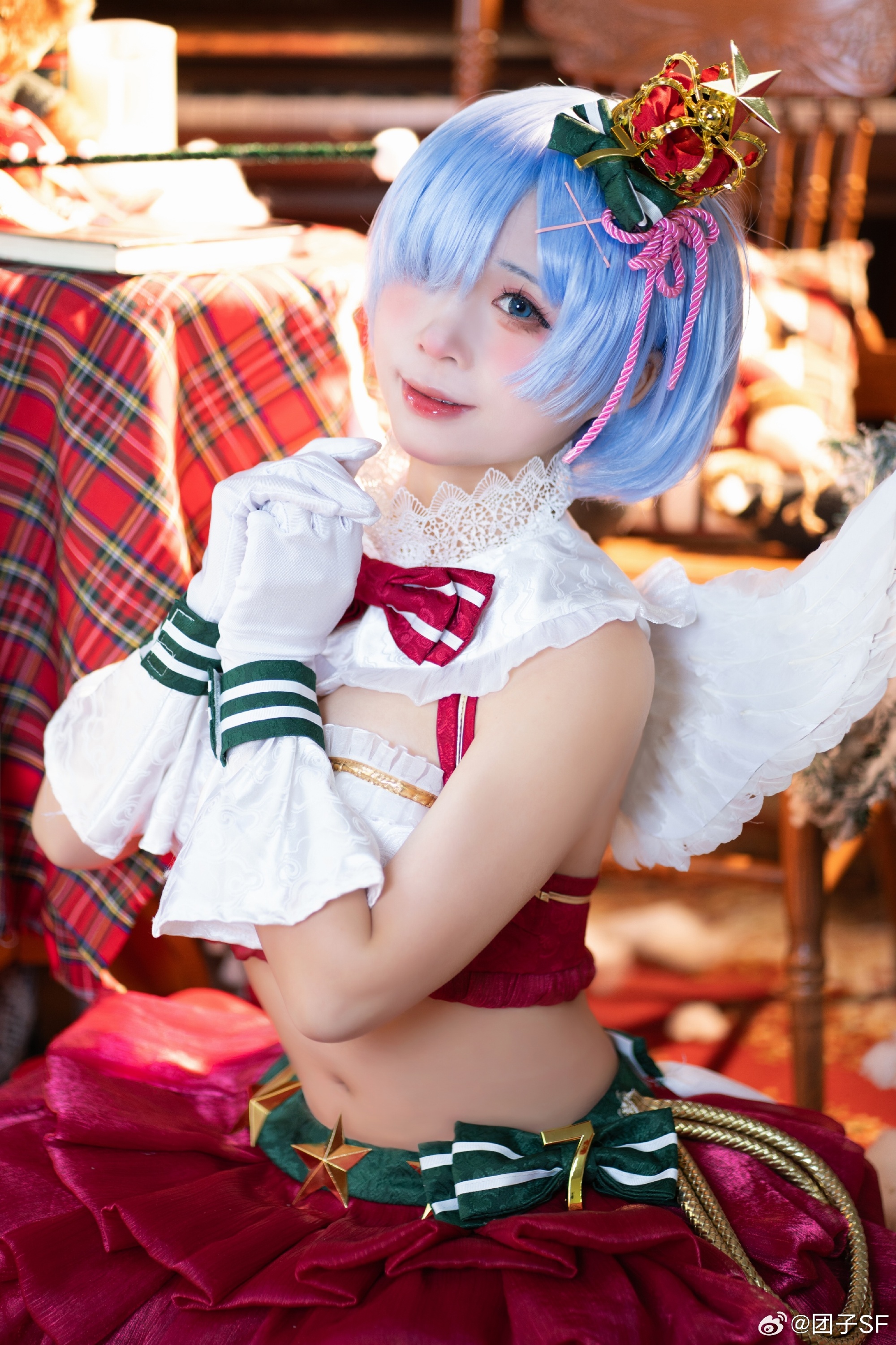 cosplay——你有一份圣诞礼物请查收🎁 Re:从零开始的异世界生活 蕾姆cos@团子SF COSPLAY-第2张
