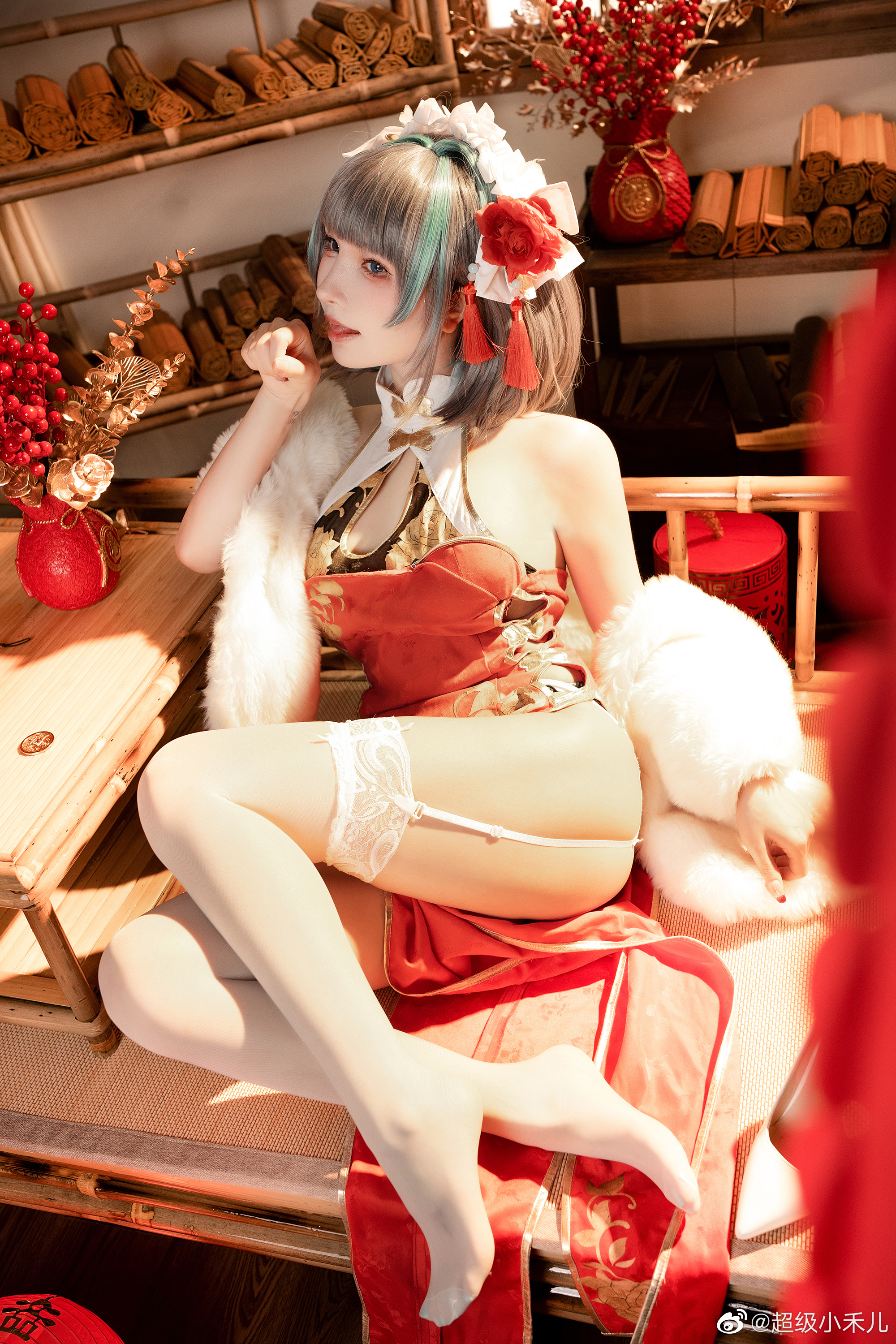 指挥官 元宵将至,猫猫提前送来祝福~碧蓝航线 柴郡@超级小禾儿