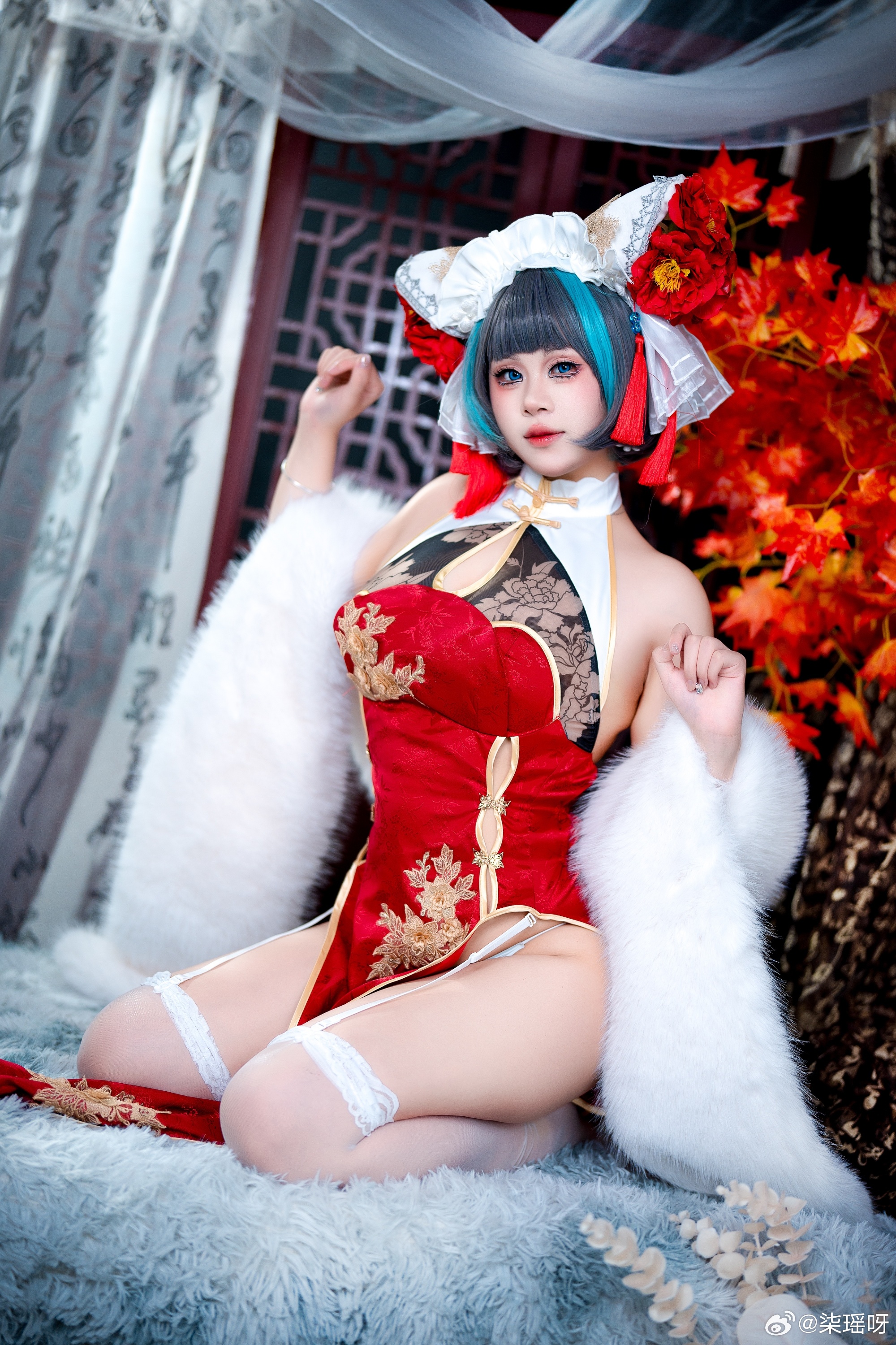 cosplay 我是皇家所属的重巡洋舰，柴郡号！ 碧蓝航线 柴郡猫@柒瑶呀 COSPLAY-第2张