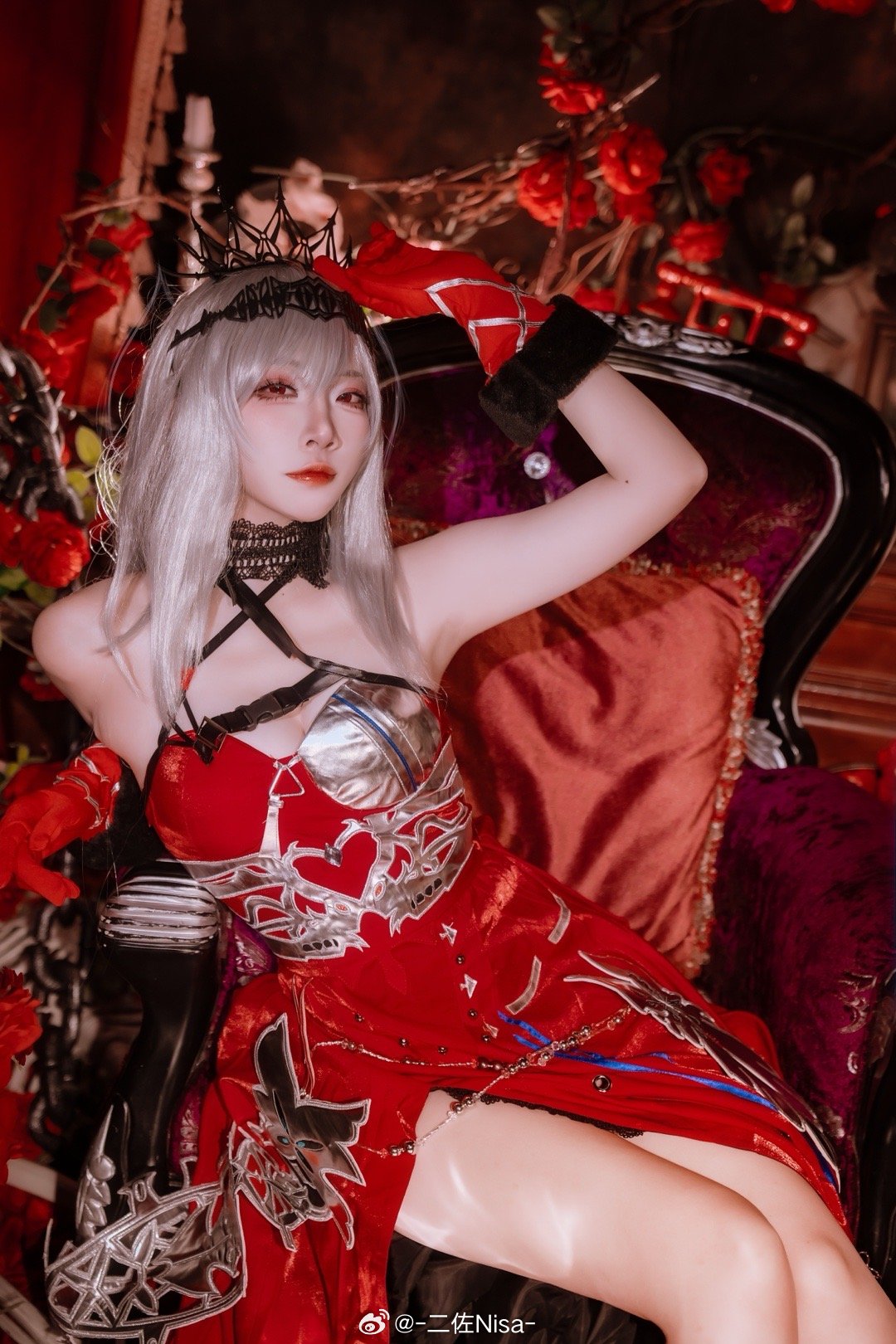 COSPLAY 安眠吧…让我成为，你美梦的余韵 明日方舟浊心斯卡蒂 @-二佐Nisa- COSPLAY-第5张