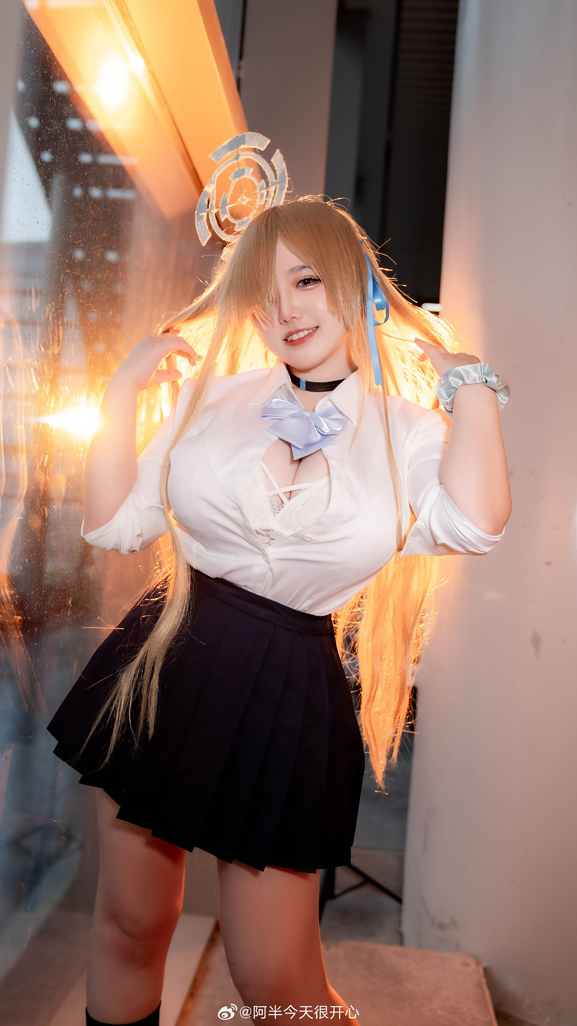 COSPLAY 蔚蓝档案 一之濑明日奈@阿半今天很开心 COSPLAY-第1张