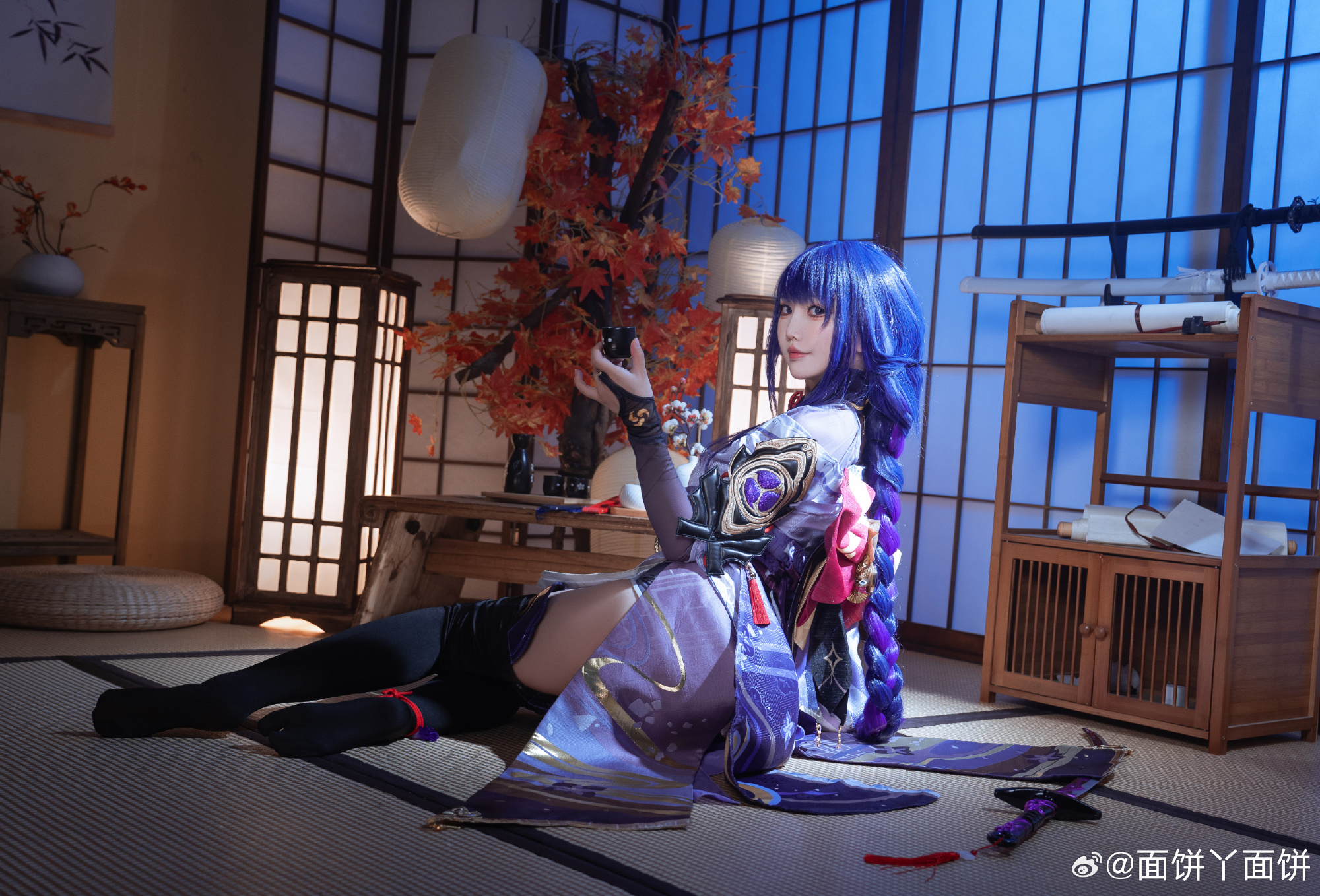 cosplay 原神 雷电将军@面饼丫面饼 COSPLAY-第5张