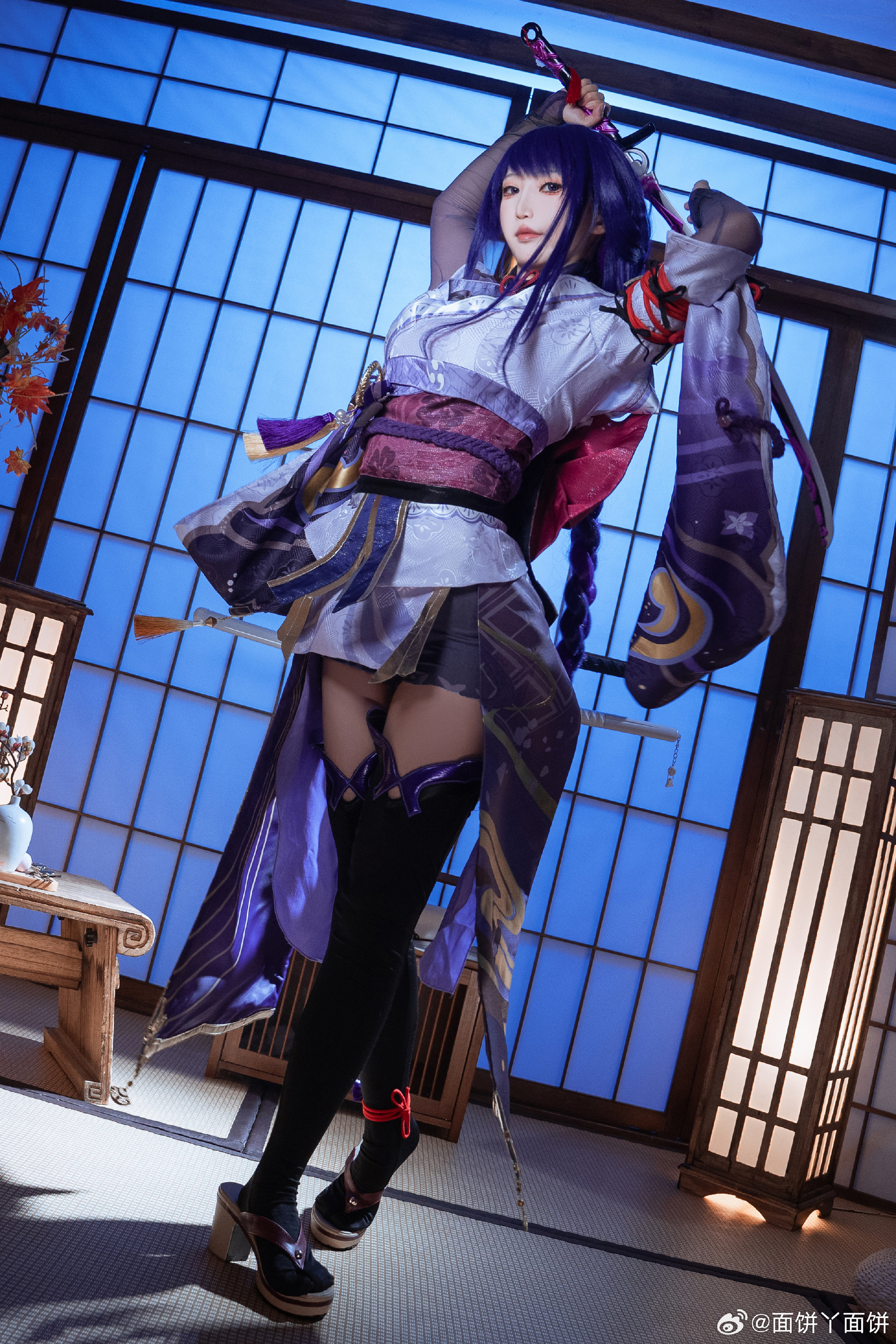 cosplay 原神 雷电将军@面饼丫面饼 COSPLAY-第6张