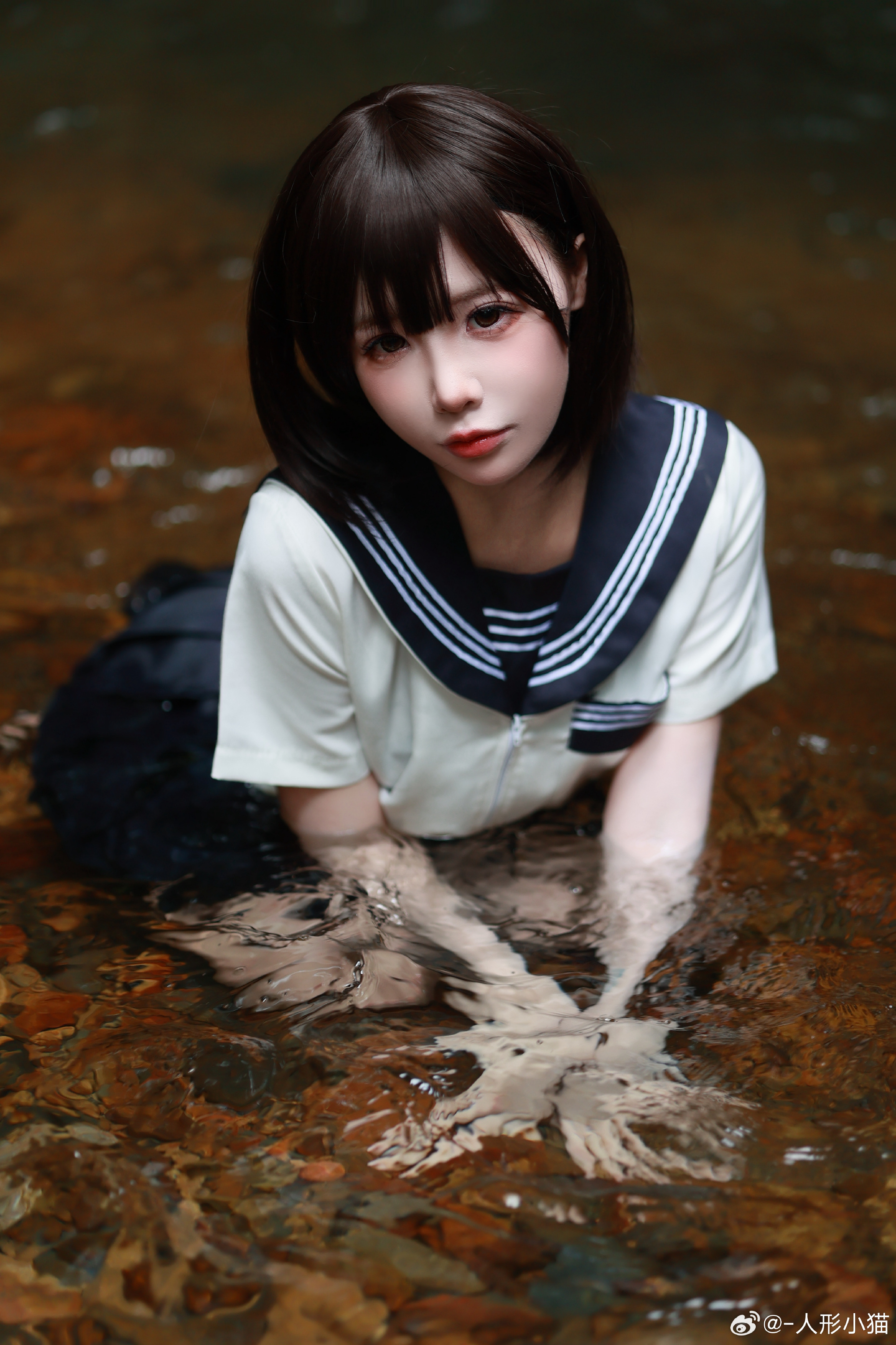 少女写真 夏天就该来玩玩水@-人形小猫 JK-第9张