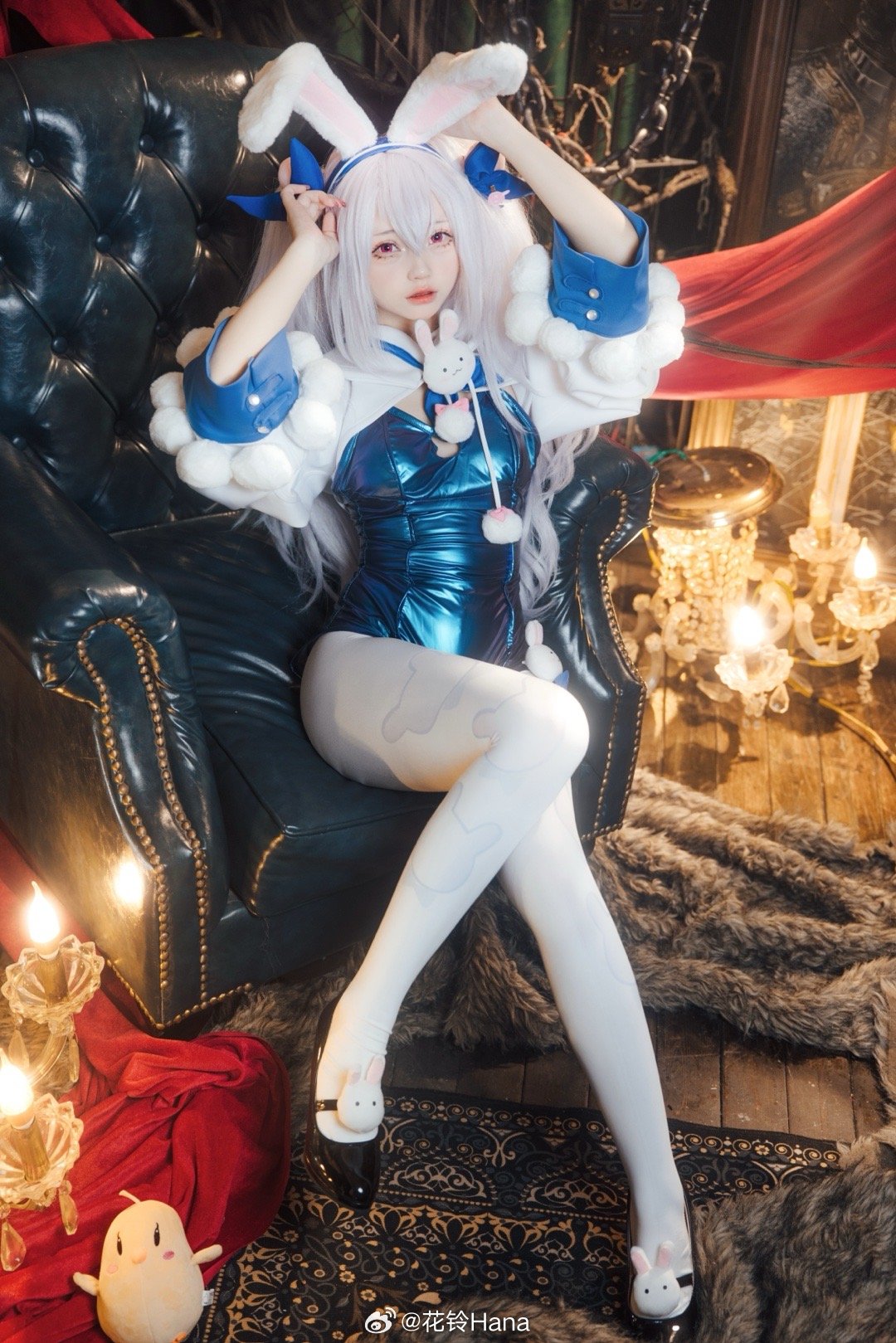 cosplay 兔兔耳朵立起来很好摸…？碧蓝航线@花铃Hana COSPLAY-第8张