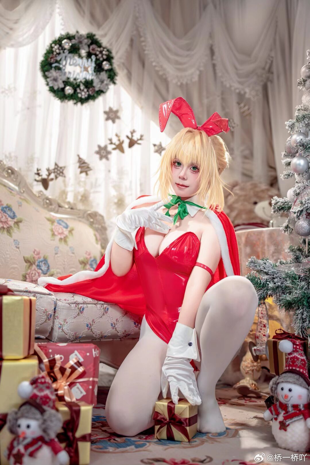 cosplay FGO 尼禄·圣诞@桥一桥吖-阿呆日记