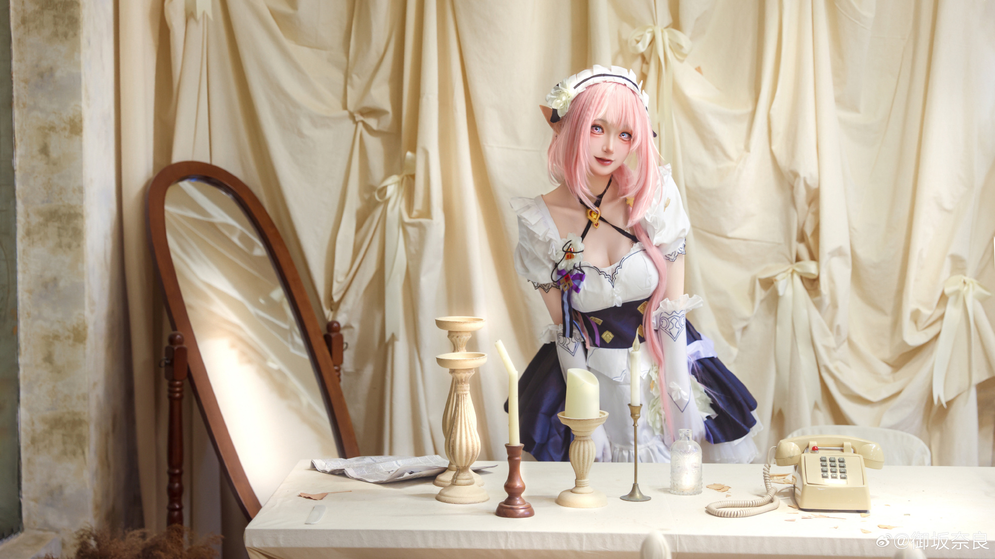 COSPLAY 亲爱的舰长，你来啦～ 崩坏3 爱莉希雅@御坂奈良 COSPLAY-第7张
