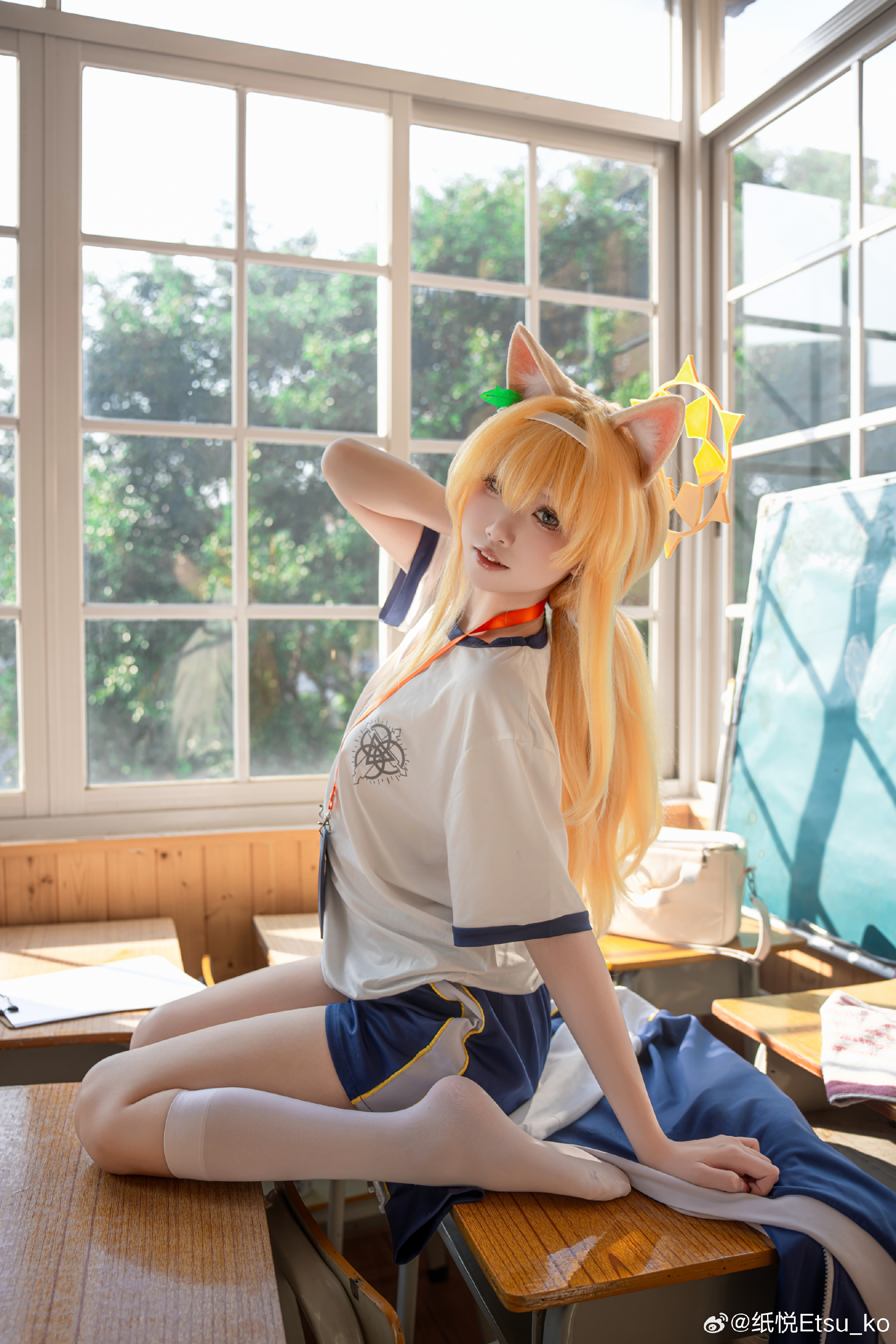 COSPLAY 蔚蓝档案 伊落玛丽（体操服）@纸悦Etsu_ko COSPLAY-第8张