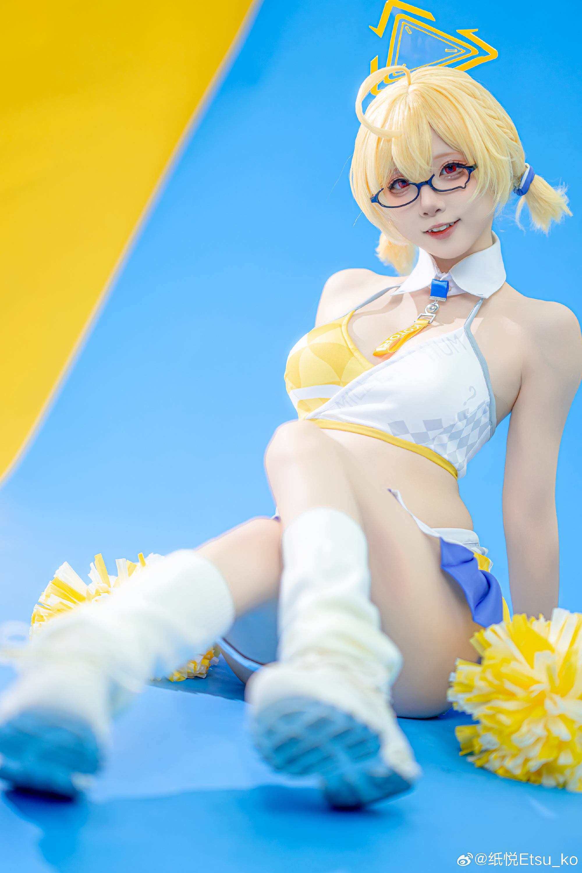 cosplay 诶！？我在最前排吗！？明明是应援人员！？蔚蓝档案 丰见小鸟@纸悦Etsu_ko COSPLAY-第9张