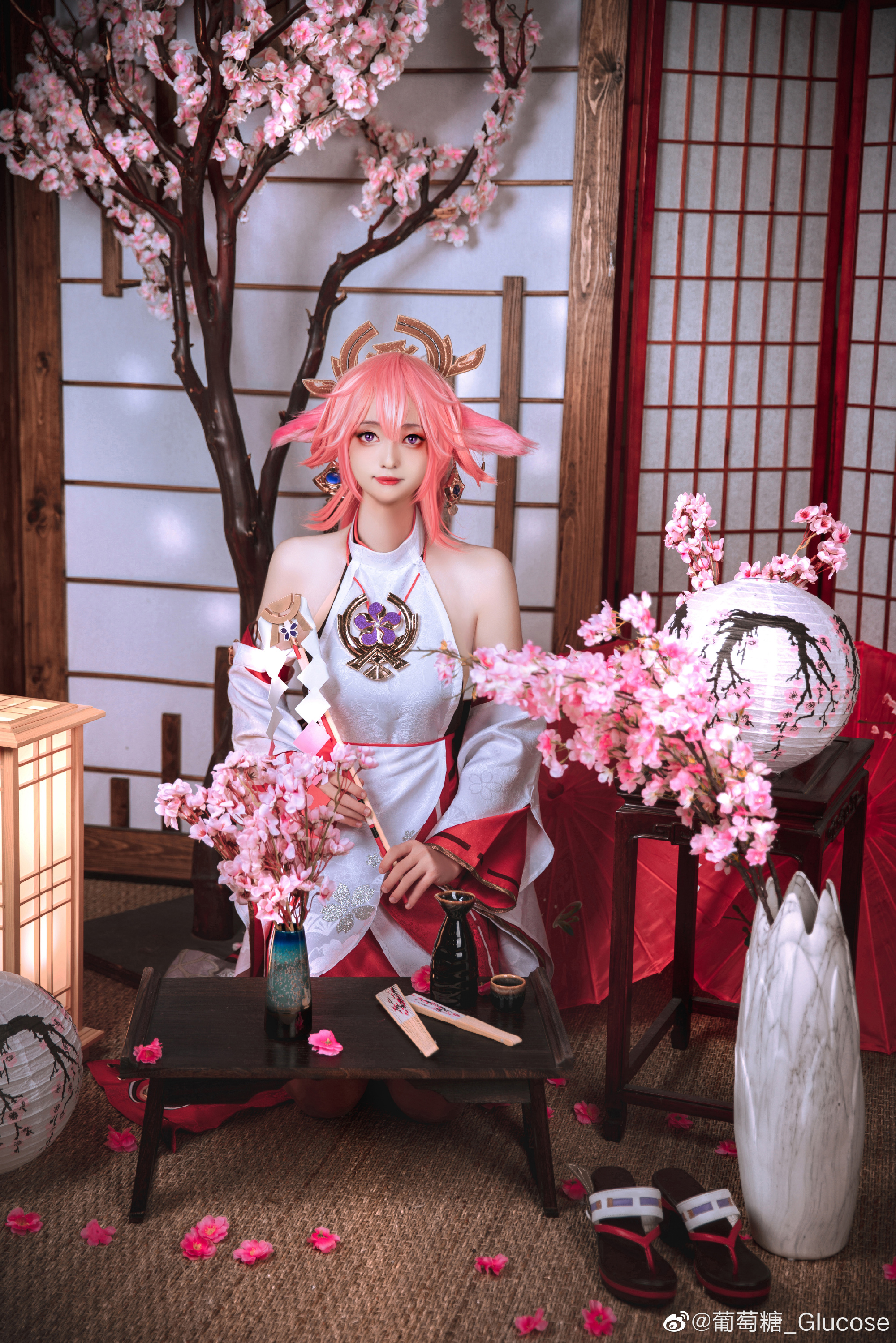 原神 八重神子的正片！祝大家春天能有好心情~@葡萄糖_Glucose