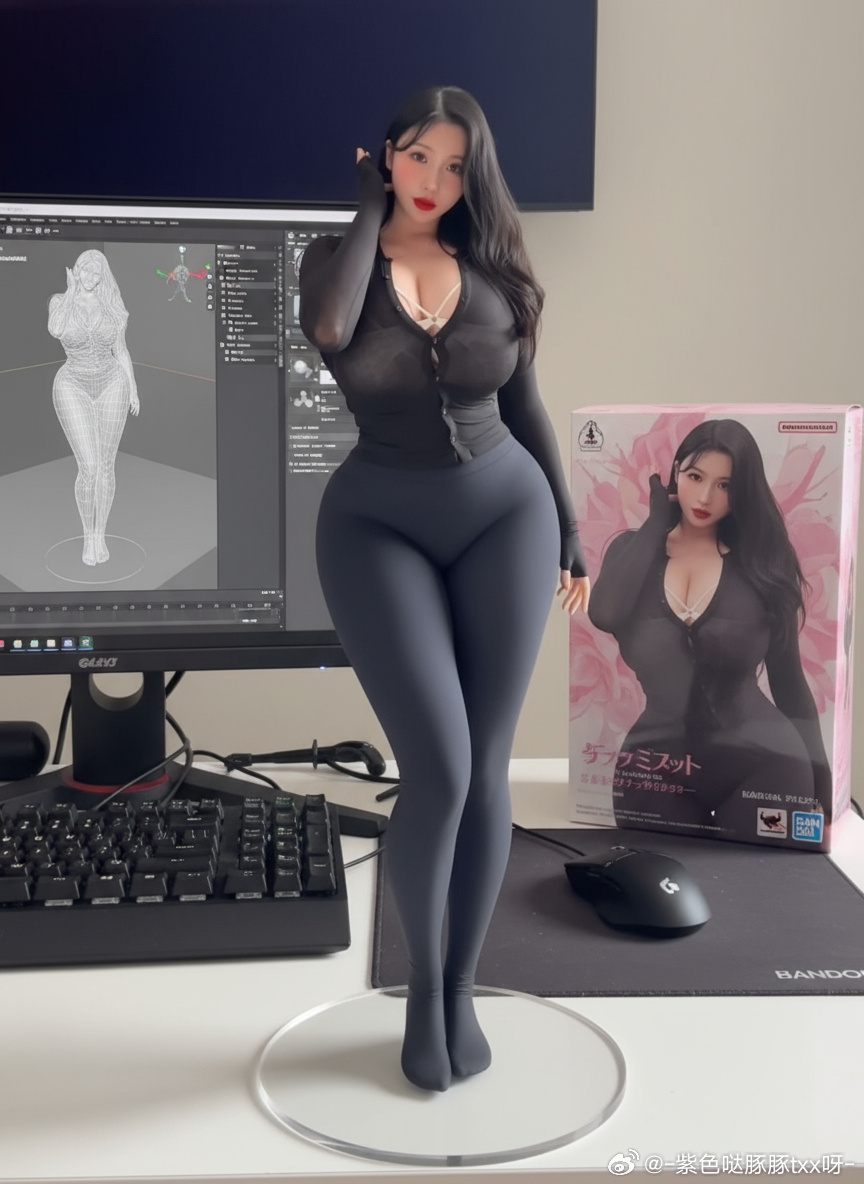 紫色哒豚豚txx呀 – AI手办图片-N5次元