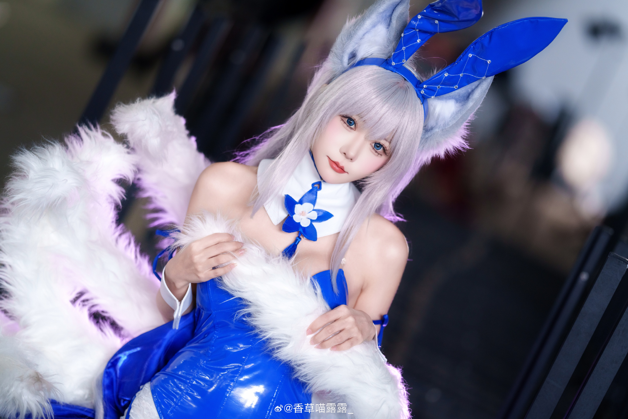 COSPLAY 碧蓝航线 信浓 兔女郎@香草喵露露_ COSPLAY-第14张