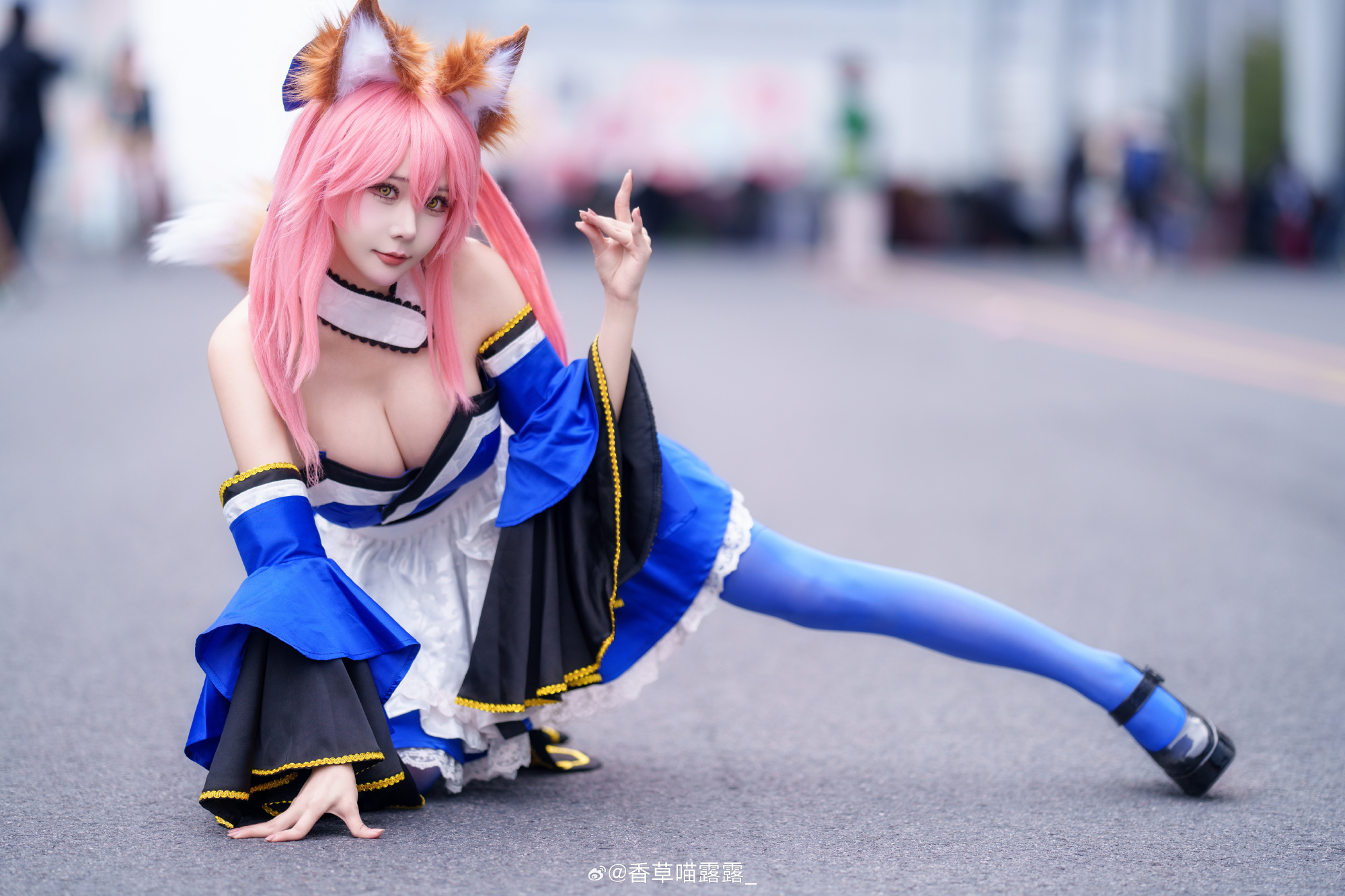 COSPLAY “这是八重神子吗？” “不是，是阴阳师里的玉藻前”@香草喵露露_ COSPLAY-第4张