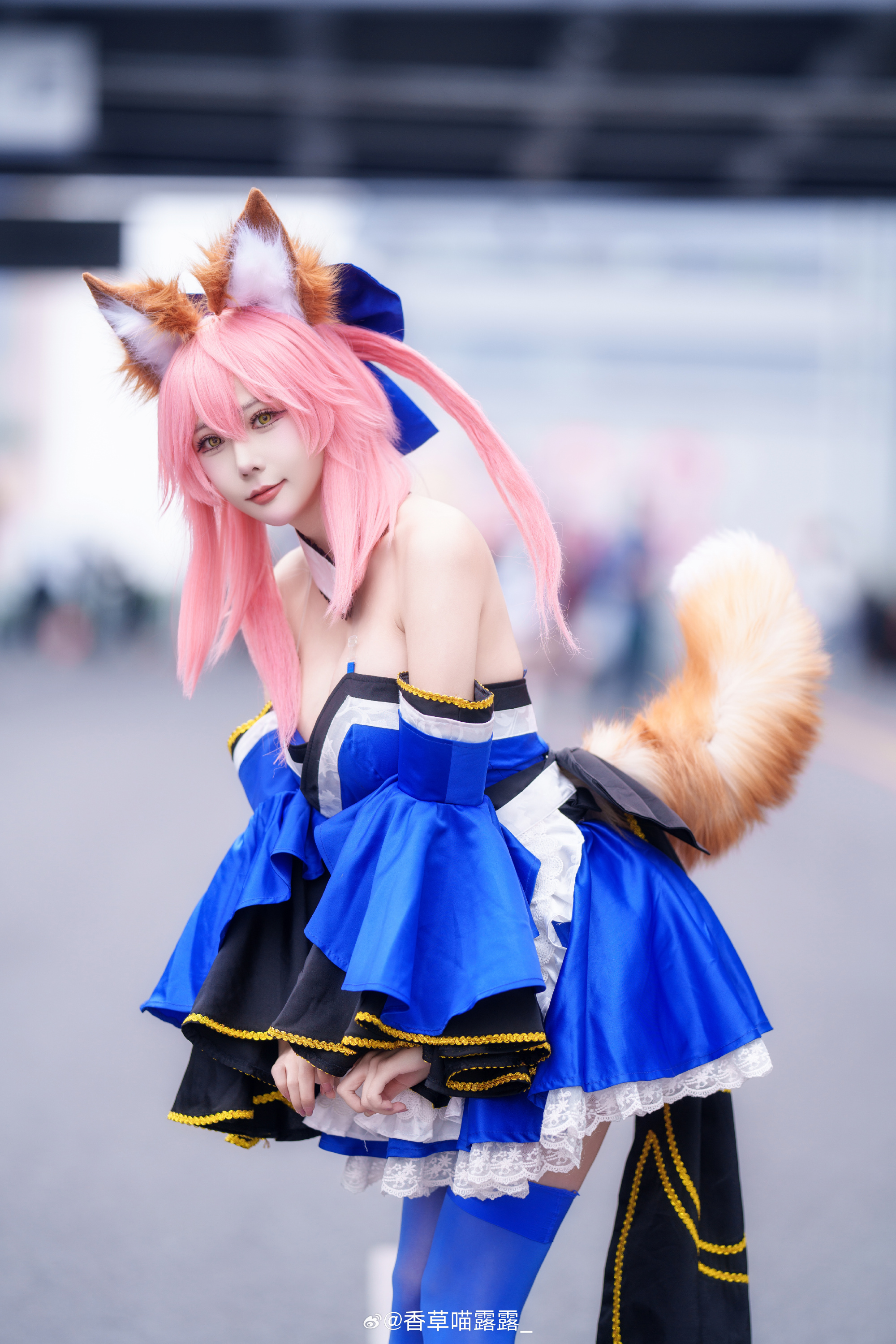 COSPLAY “这是八重神子吗？” “不是，是阴阳师里的玉藻前”@香草喵露露_ COSPLAY-第9张