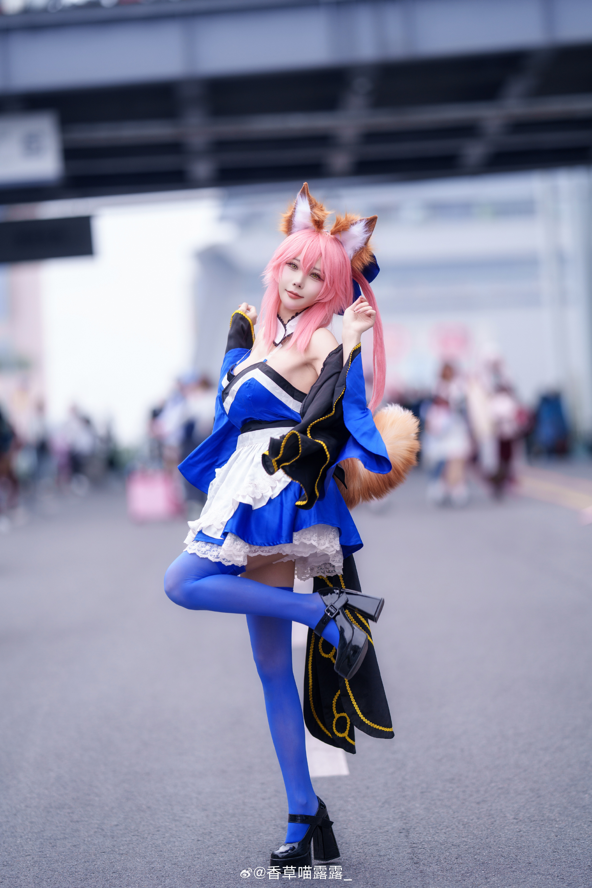 COSPLAY “这是八重神子吗？” “不是，是阴阳师里的玉藻前”@香草喵露露_ COSPLAY-第13张