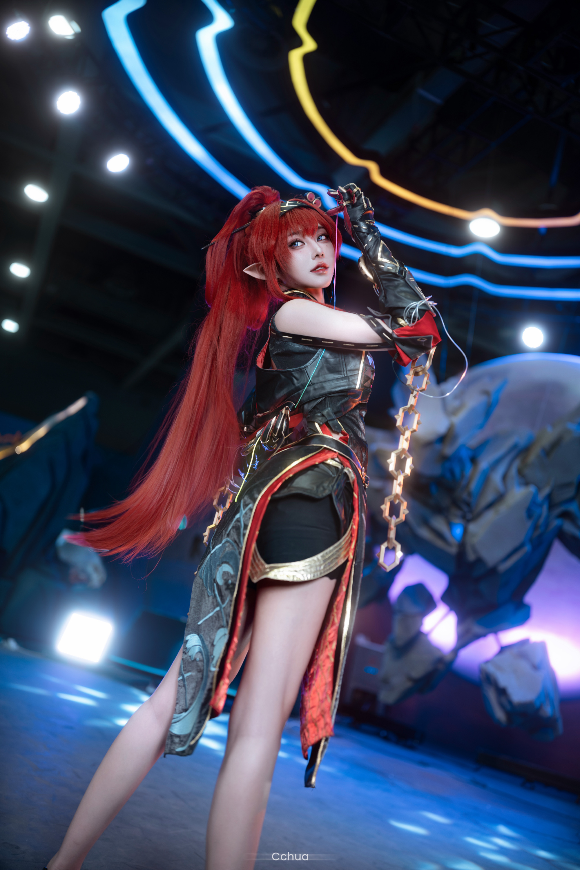 COSPLAY 今天......也还是想被姐姐的丝线牵着走的一天！ 鸣潮吟霖@Cchua华 COSPLAY-第9张