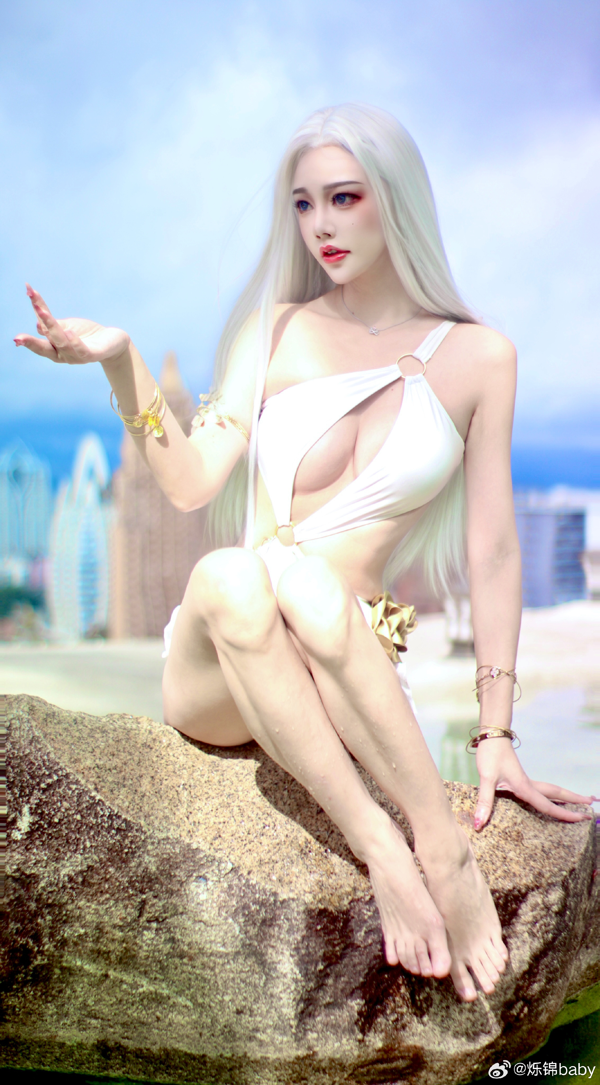 cosplay 已经进入金霸体状态咯，还想振我刀吗？ 永劫无间 季莹莹@烁锦baby COSPLAY-第3张