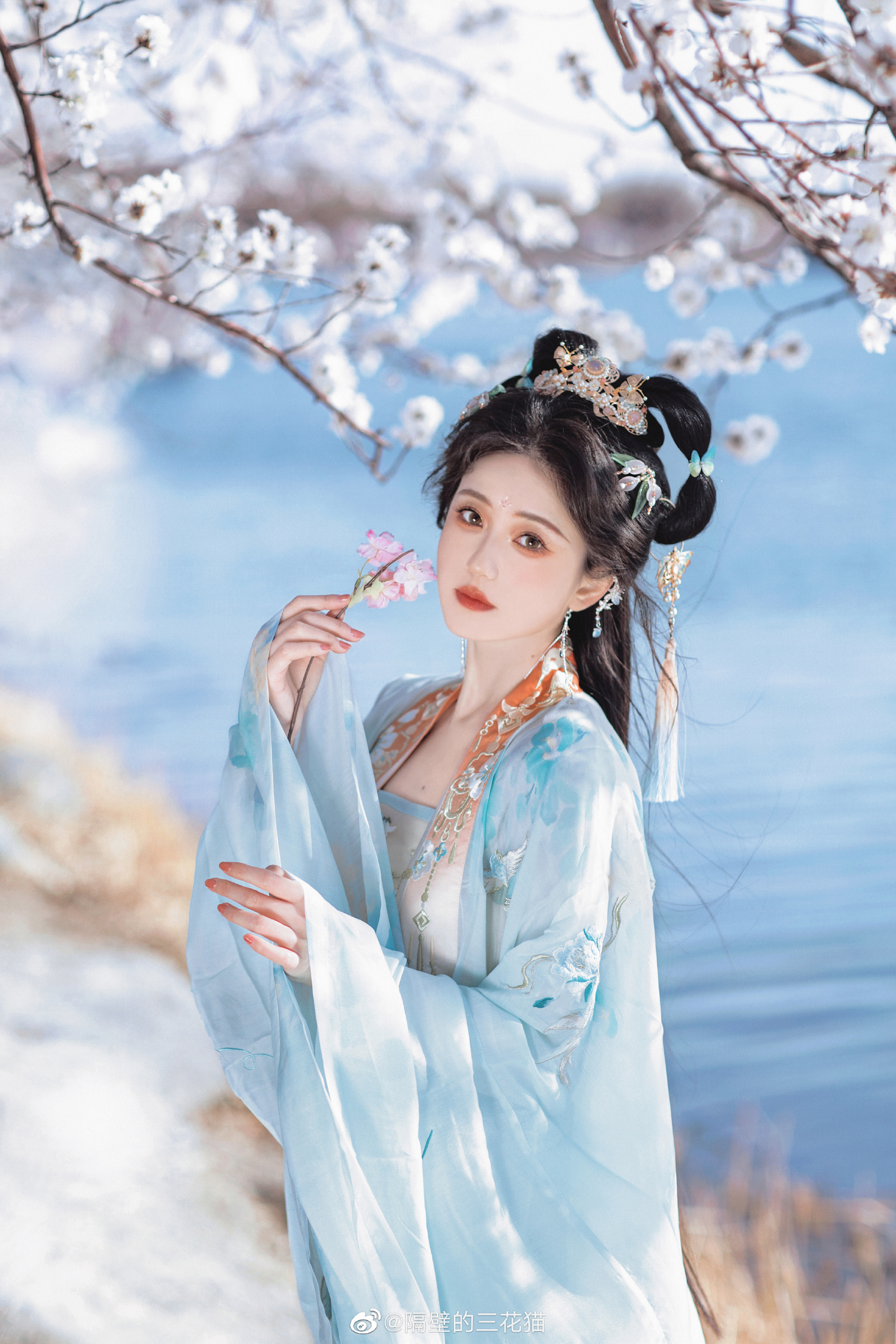 汉服 你是山川 河流 大海  我奔赴于你…@隔壁的三花猫