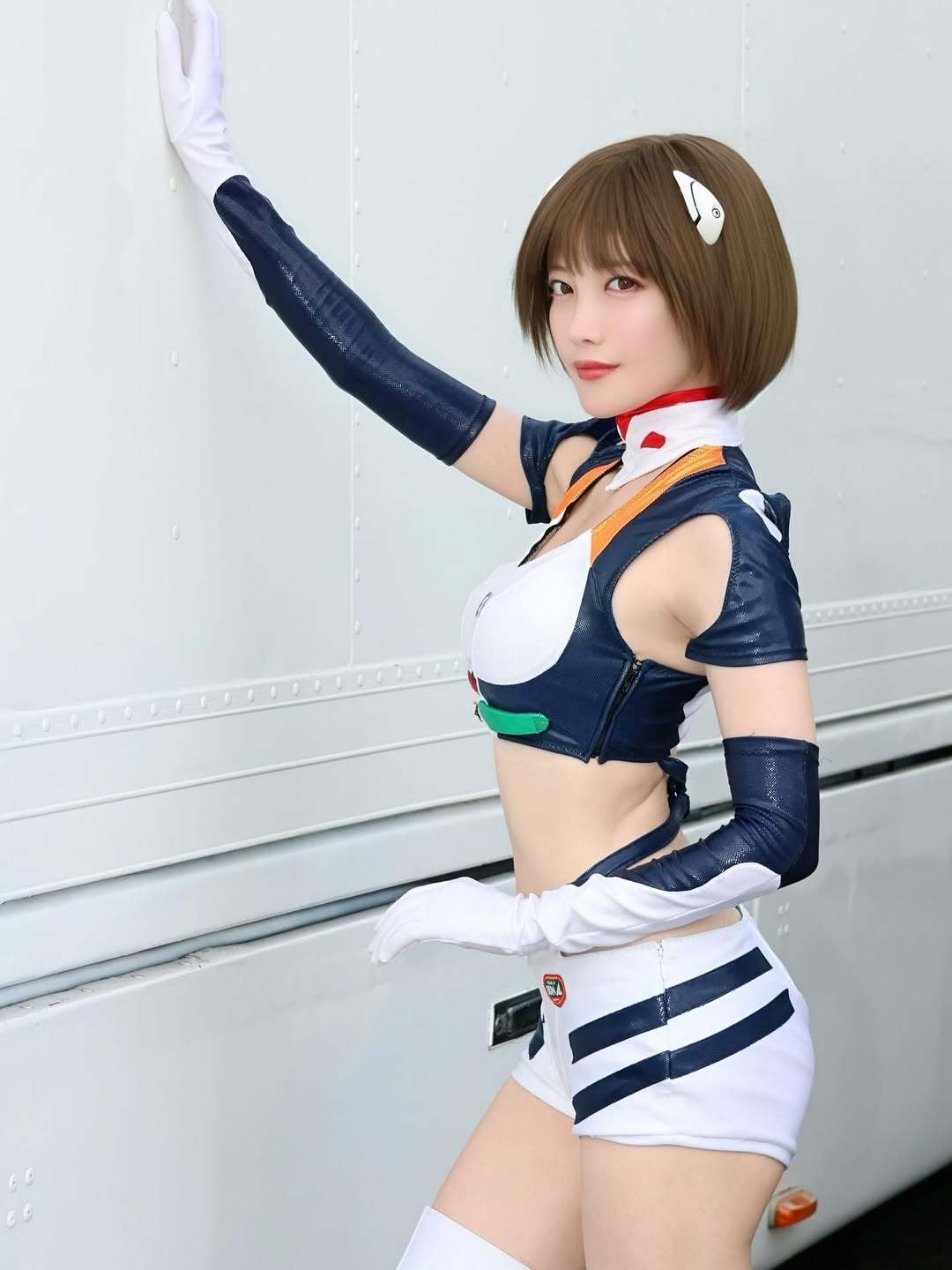 赤城ありさ赛车举牌女郎《新世纪福音战士》绫波cos-N5次元