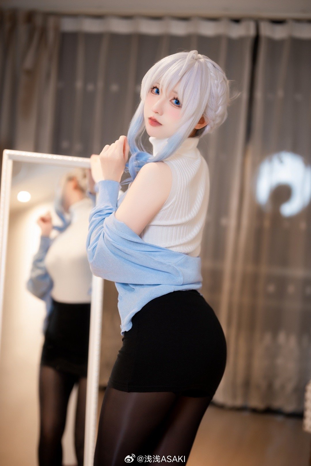 图片[1]-cosplay 未亡人雪女 雪乃深冬@浅浅ASAKI-米哈社