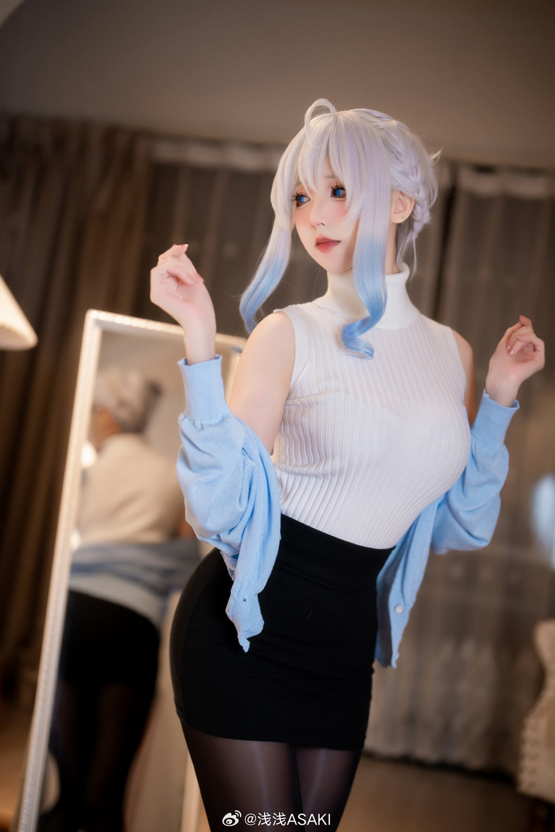 图片[5]-cosplay 未亡人雪女 雪乃深冬@浅浅ASAKI-米哈社