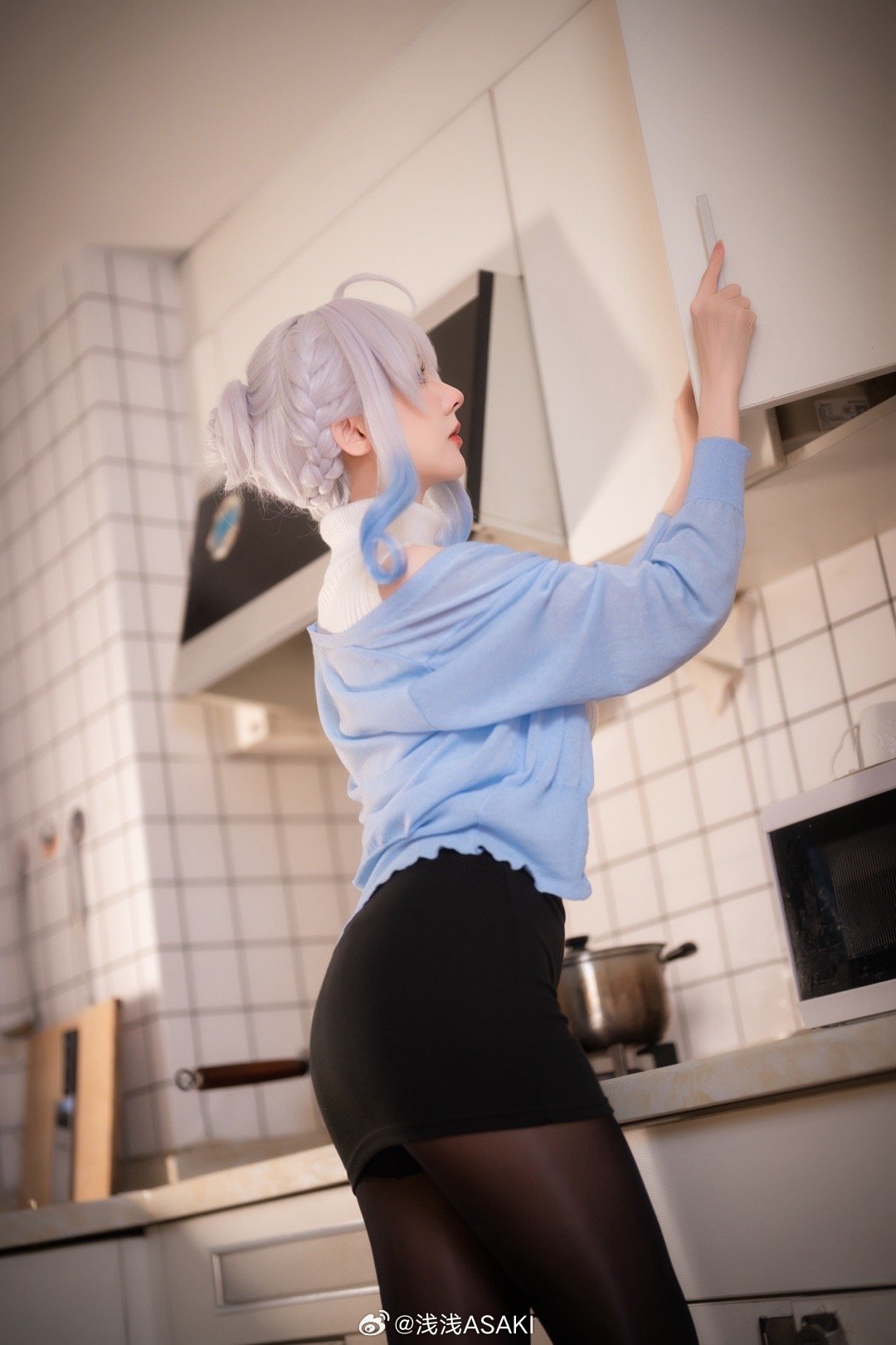 图片[3]-cosplay 未亡人雪女 雪乃深冬@浅浅ASAKI-米哈社