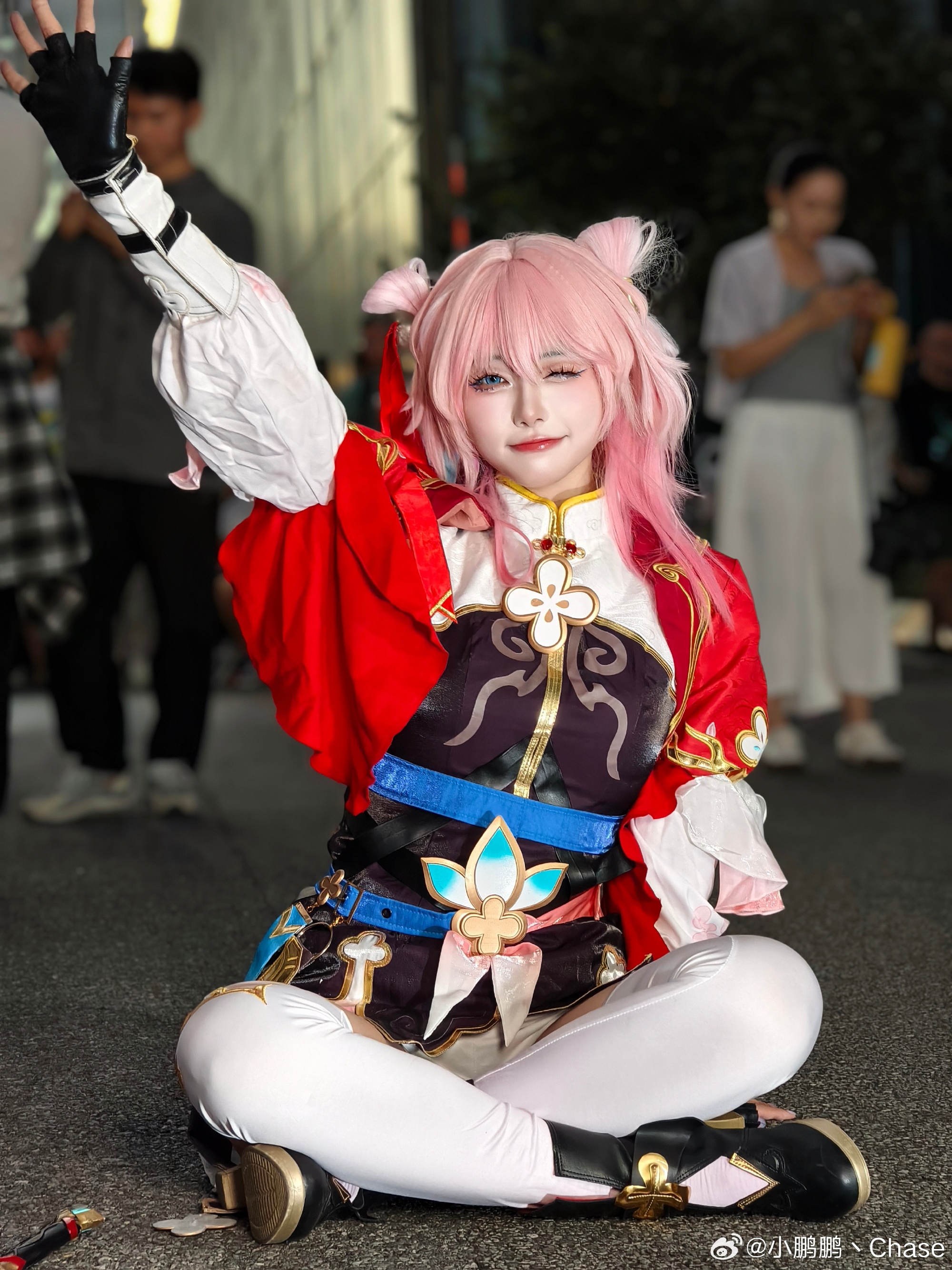 COSPLAY 左青龙，右白虎，少吃碳水化合物～～看招！！ 崩坏星穹铁道 三月七@Momoko葵葵 COSPLAY-第7张