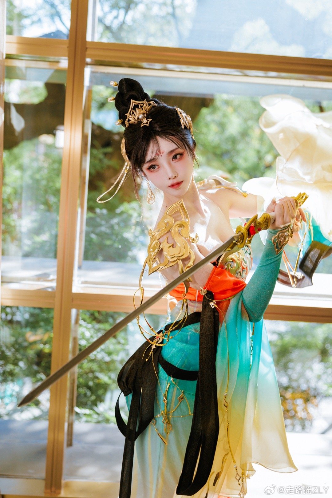 昔有佳人公孙氏！永劫无间交流会出了迦南公孙大娘新皮肤，见到很多玩家大宝贝！好开心 永劫无间@走路摇ZLY COSPLAY-第5张