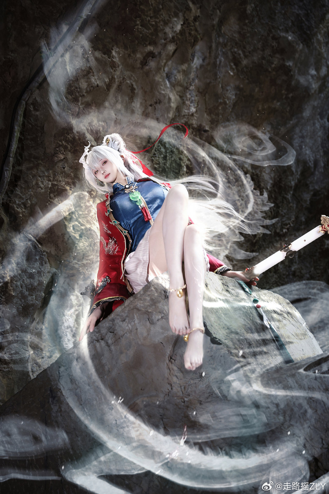 什么~你怎么知道~我抽到了超绝白毛青龙元君？ 归龙潮青龙元君@走路摇ZLY COSPLAY-第3张