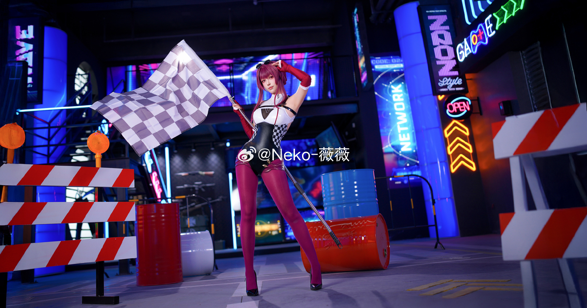 星穹铁道卡芙卡赛车娘@Neko_薇薇 -美女图片-第1张