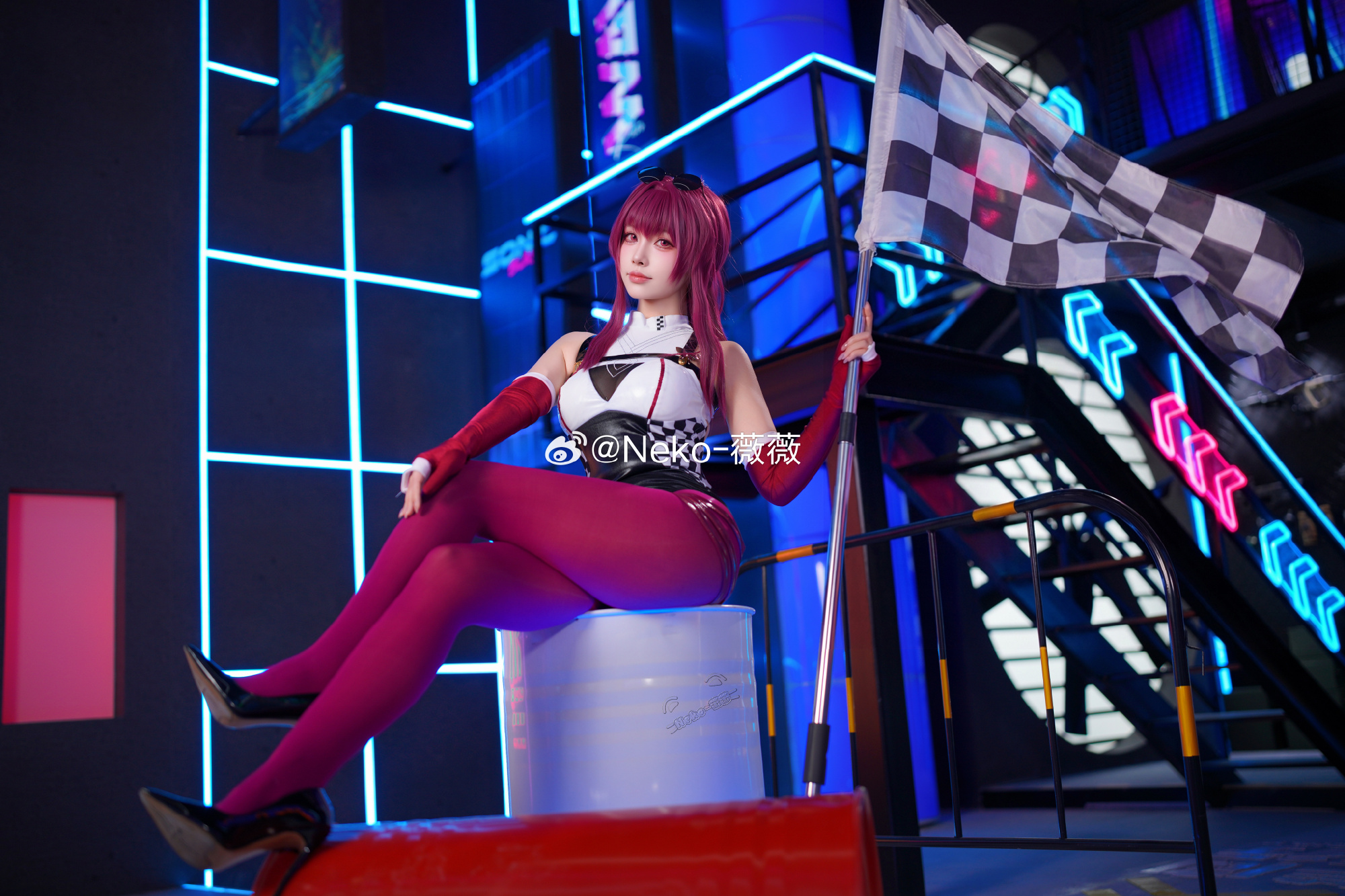 星穹铁道卡芙卡赛车娘@Neko_薇薇 -美女图片-第2张