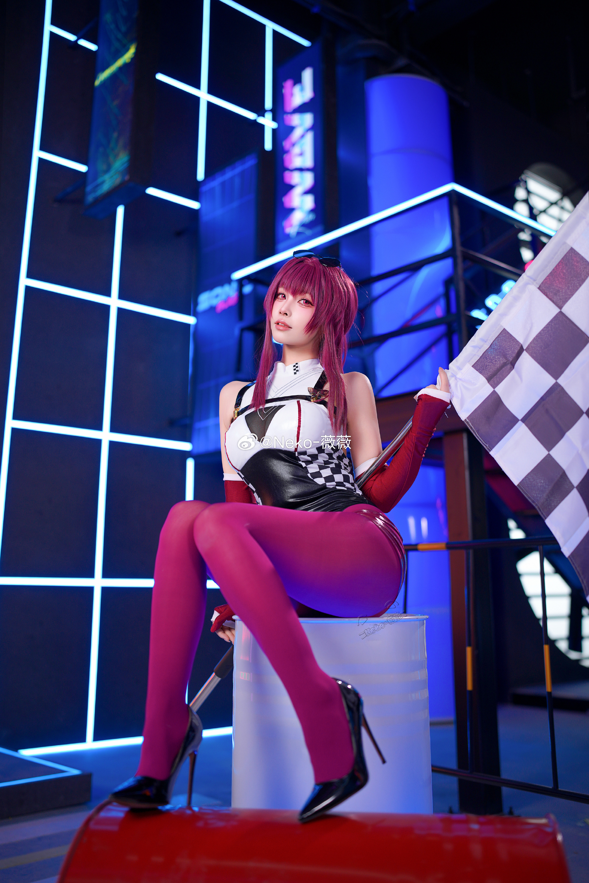 星穹铁道卡芙卡赛车娘@Neko_薇薇 -美女图片-第3张