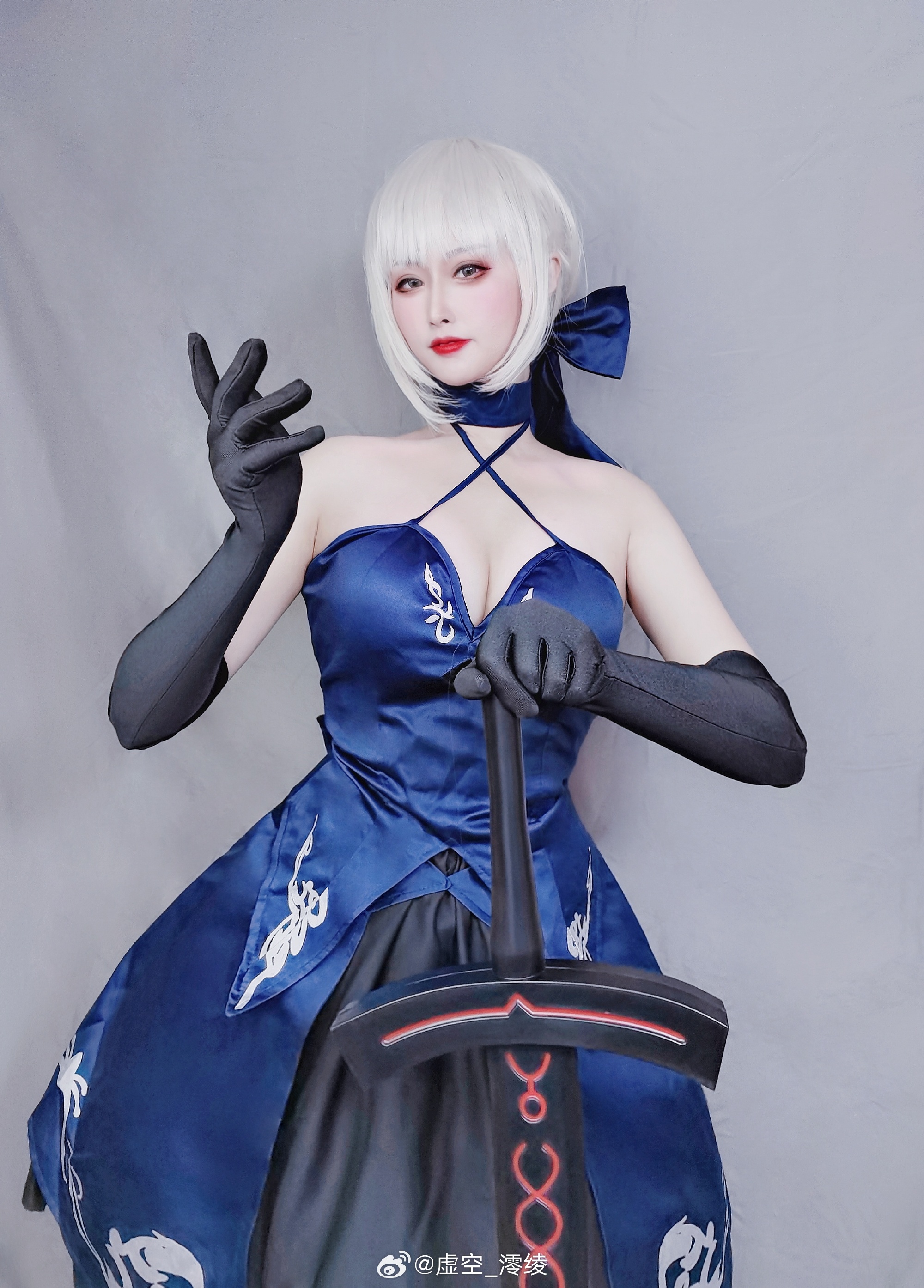 cosplay Fate/grandorder 黑saber@虚空_澪绫 COSPLAY-第2张