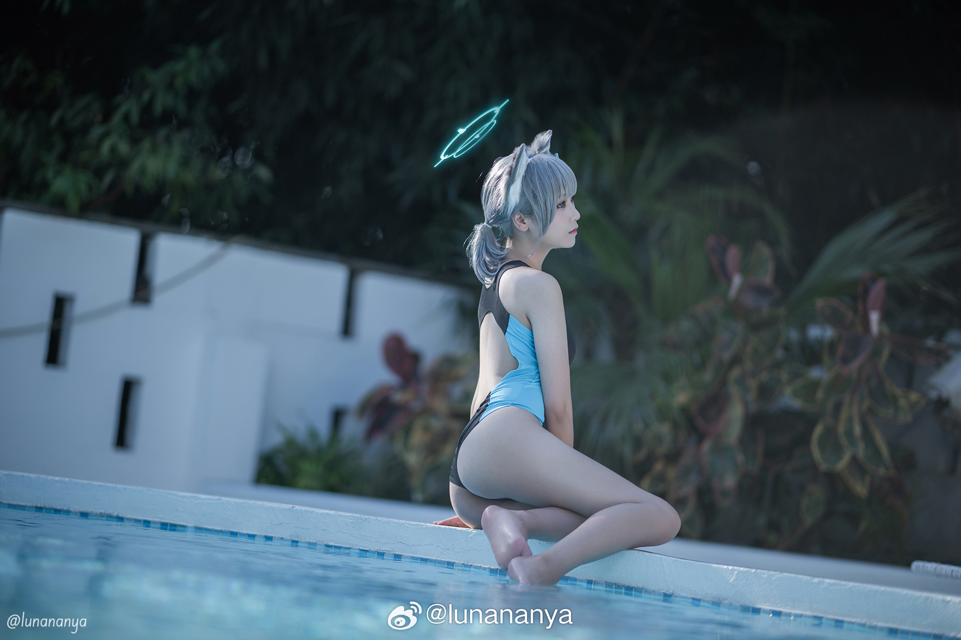cosplay 蔚蓝档案 泳装砂狼白子@lunananya COSPLAY-第8张