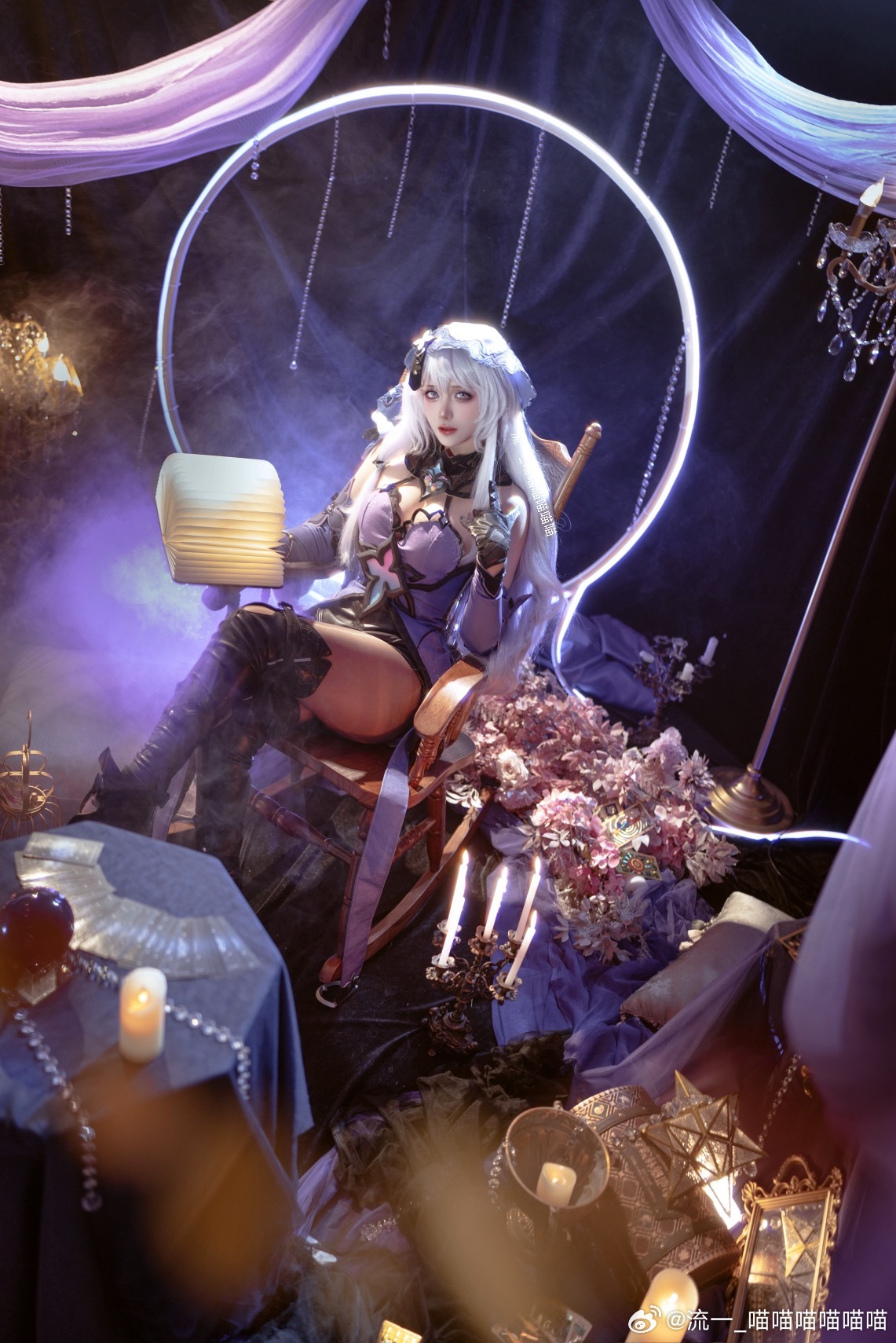 COSPLAY ✨「流光忆庭」的忆者，神秘优雅的占卜师✨ 崩坏星穹铁道 黑天鹅@流一_喵喵喵喵喵喵 COSPLAY-第12张