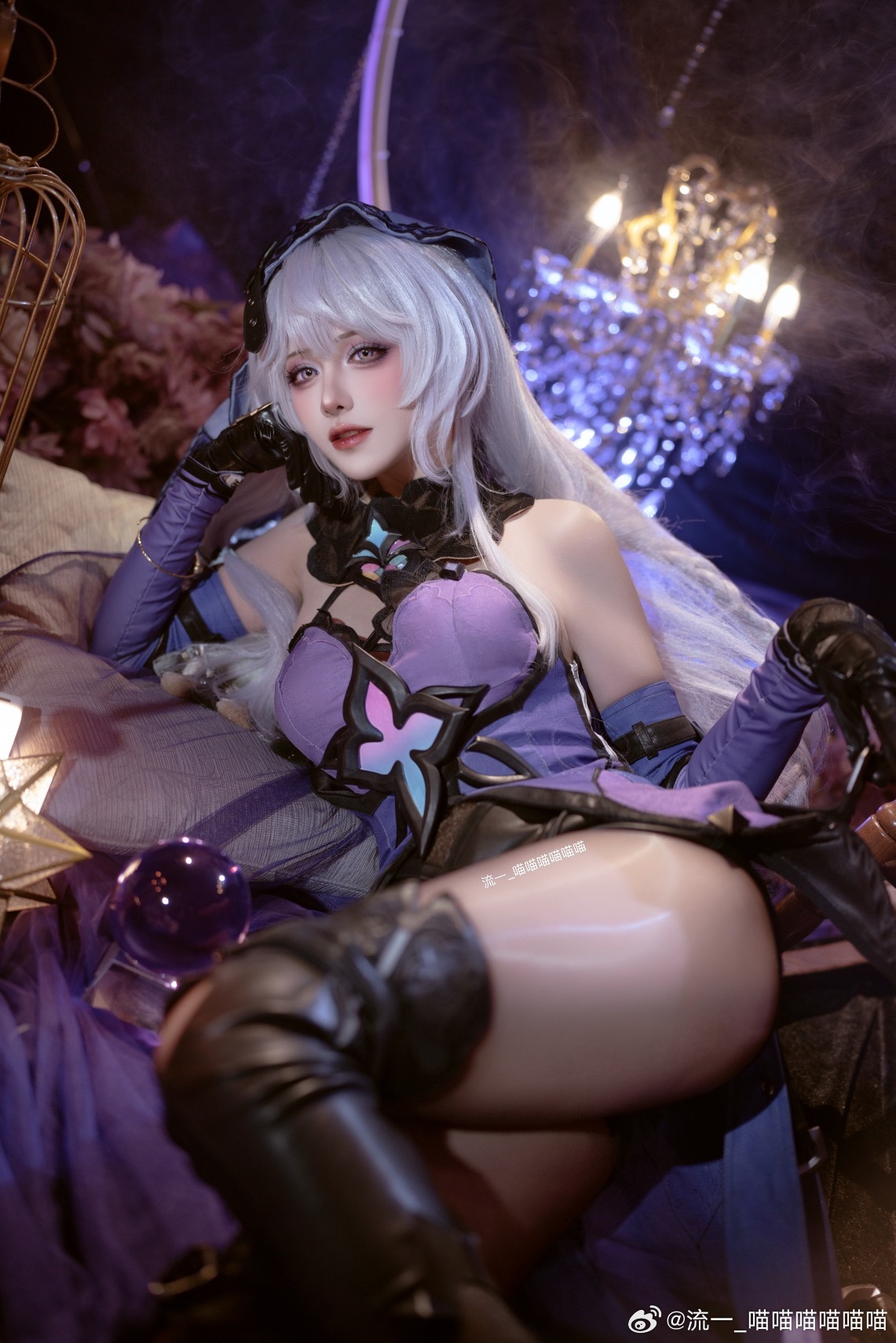 COSPLAY ✨「流光忆庭」的忆者，神秘优雅的占卜师✨ 崩坏星穹铁道 黑天鹅@流一_喵喵喵喵喵喵 COSPLAY-第4张